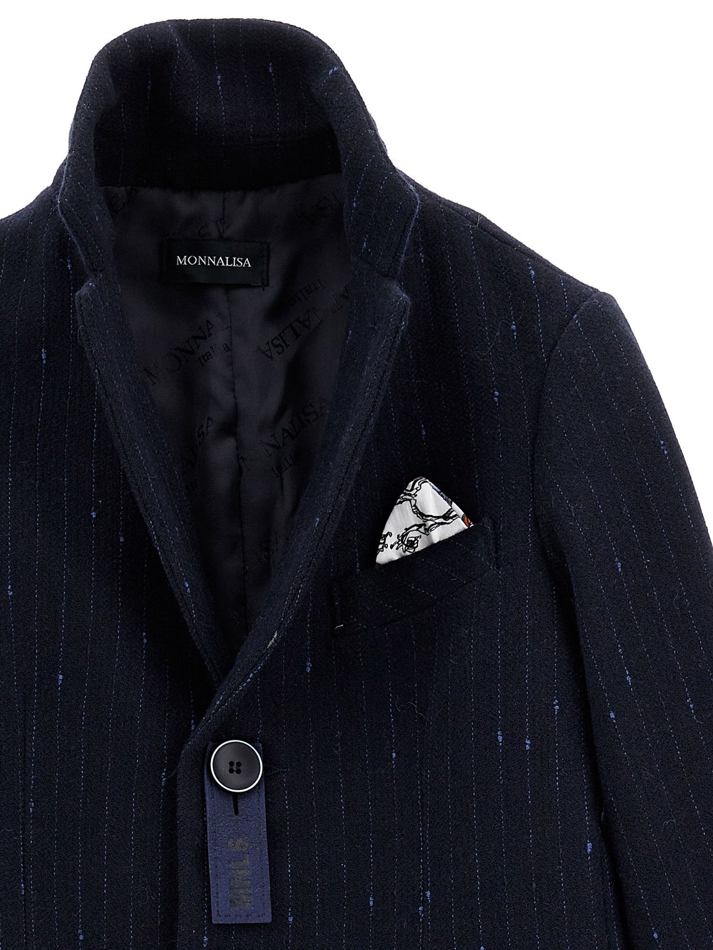 Two-button herringbone blazer
