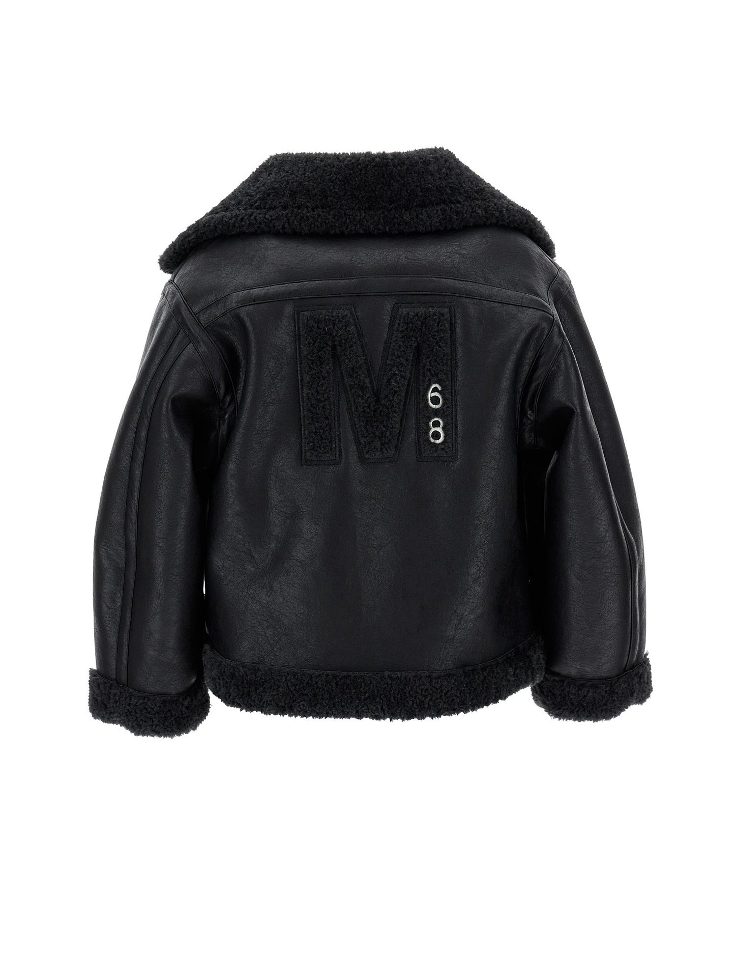 Plush aviator jacket