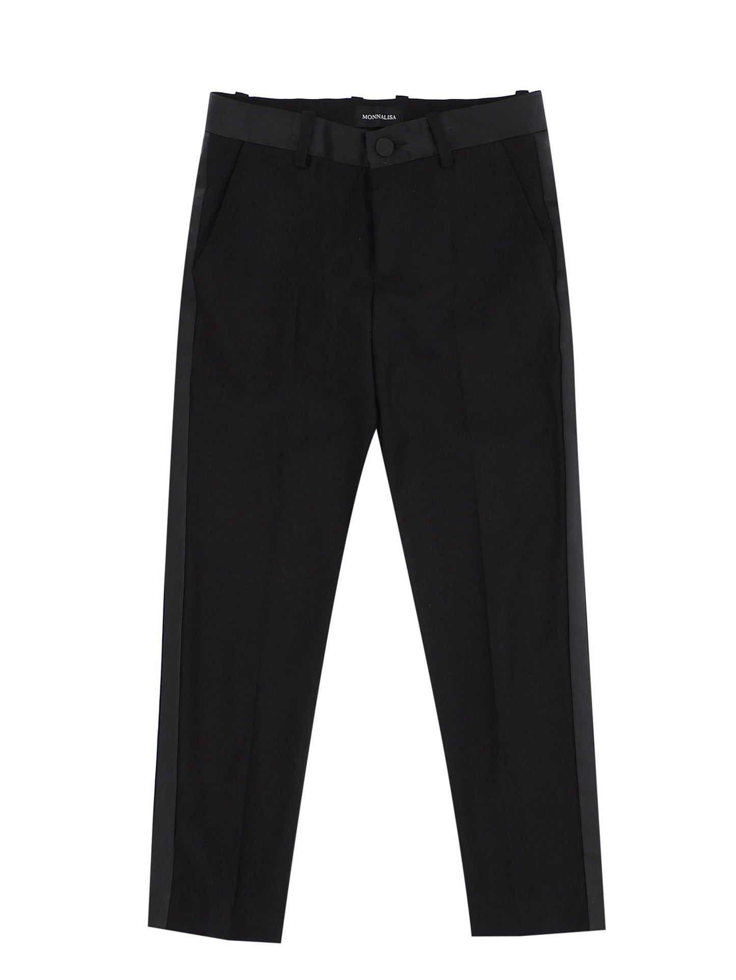 Classic trousers with satin stripes