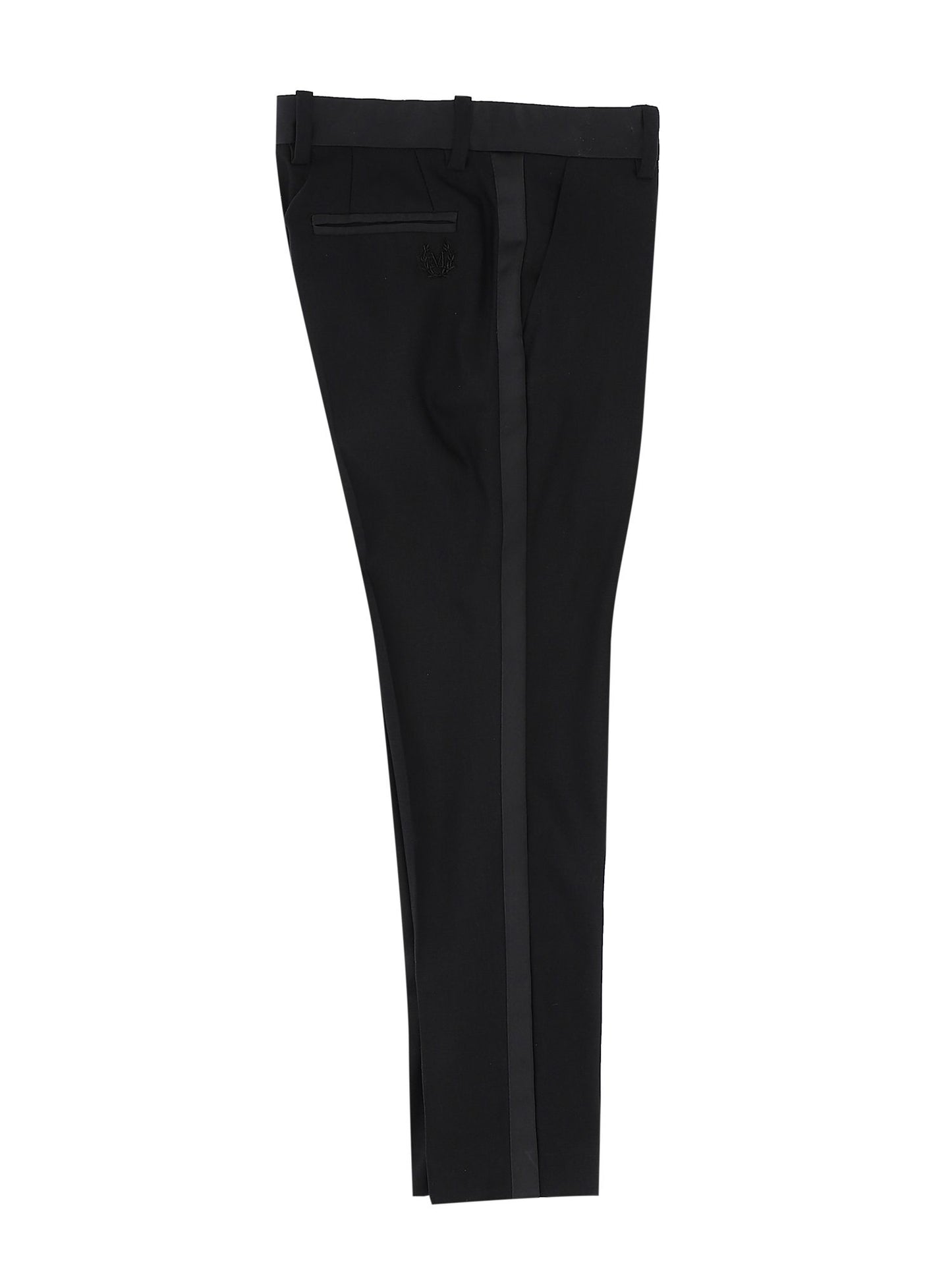Classic trousers with satin stripes