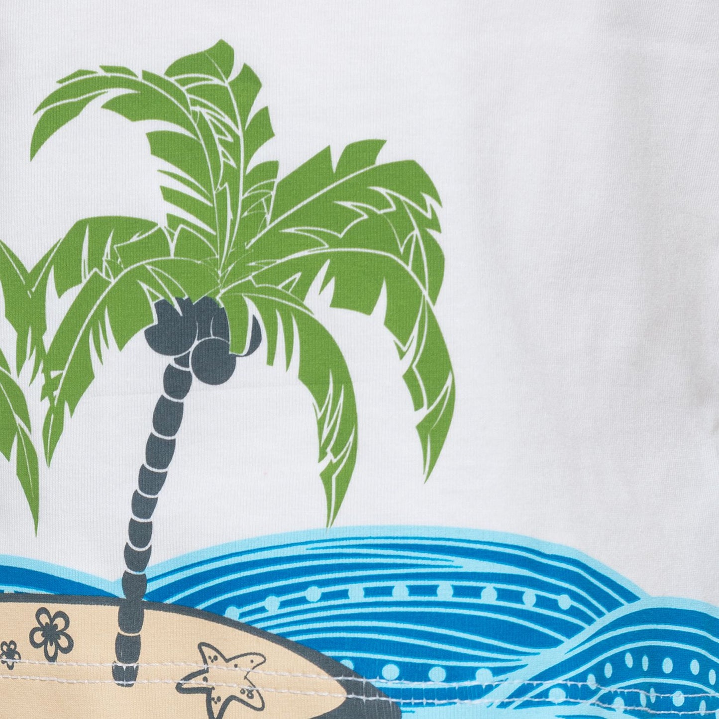 T-shirt cotone e stampa palme