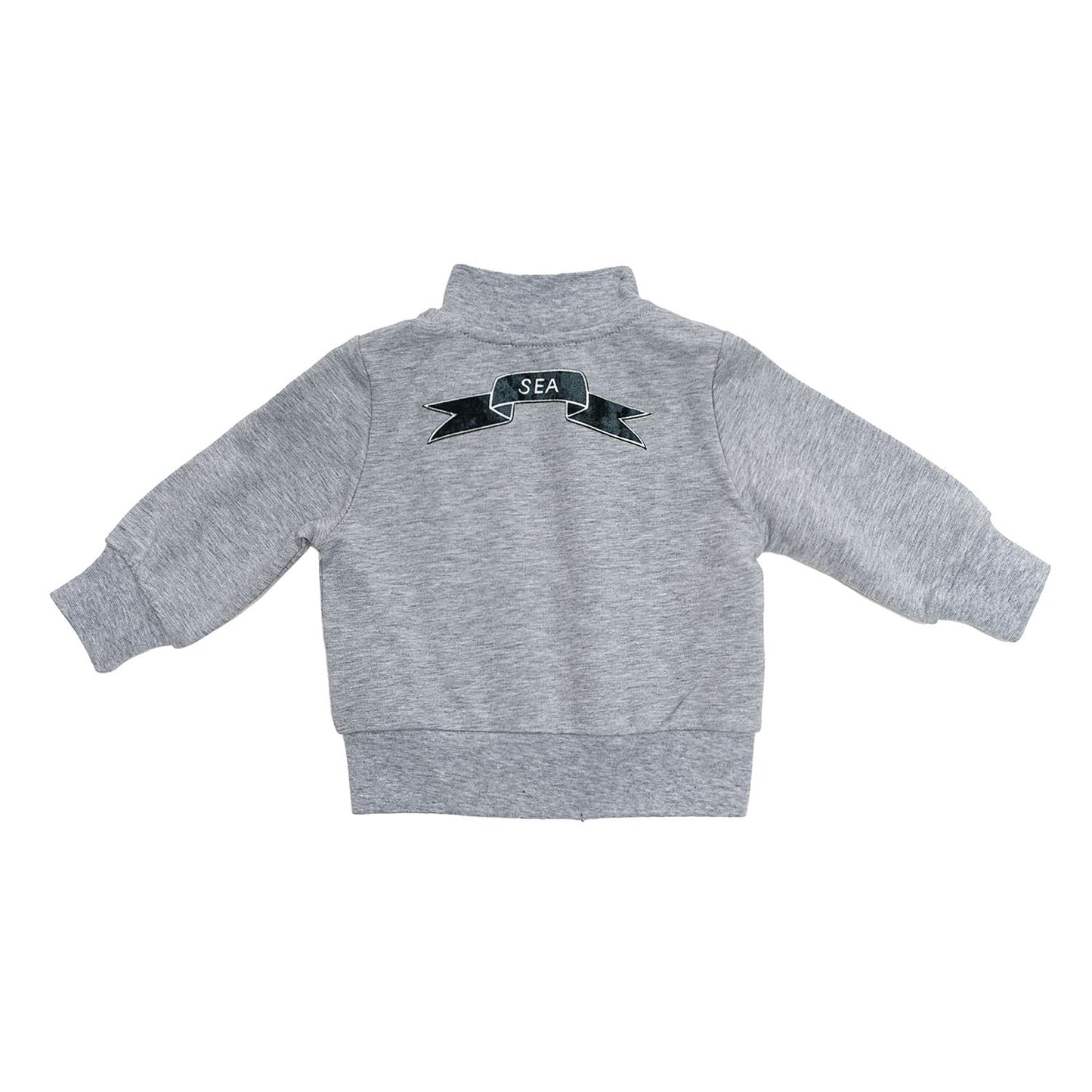 Felpa aperta in cotone