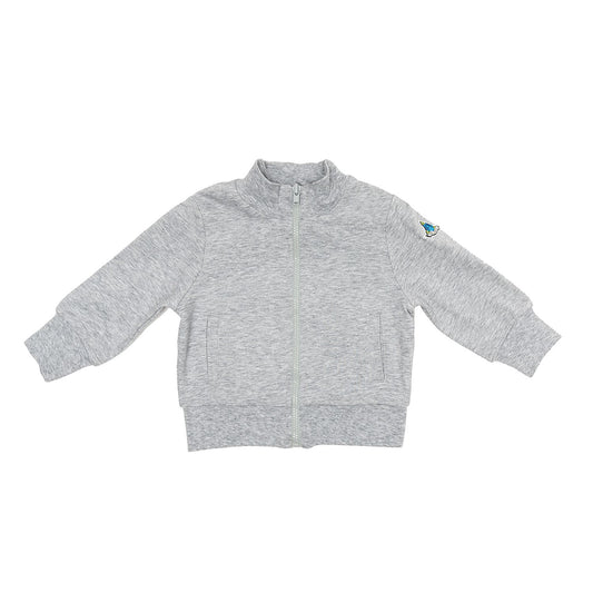 Lightweight open sweatshirt with applications