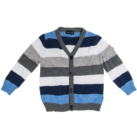 Multicolored striped cardigan