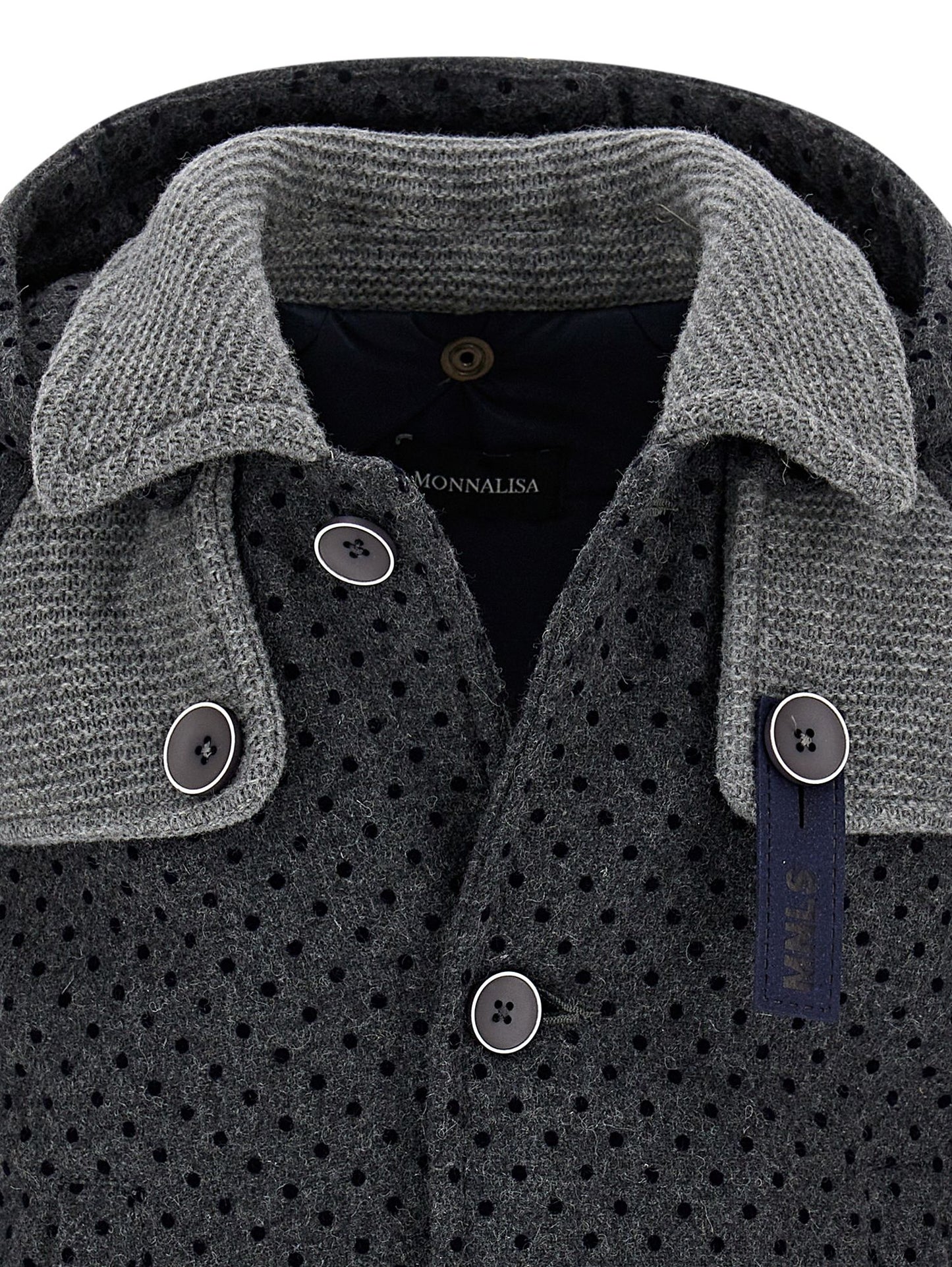 Polka dot flannel jacket