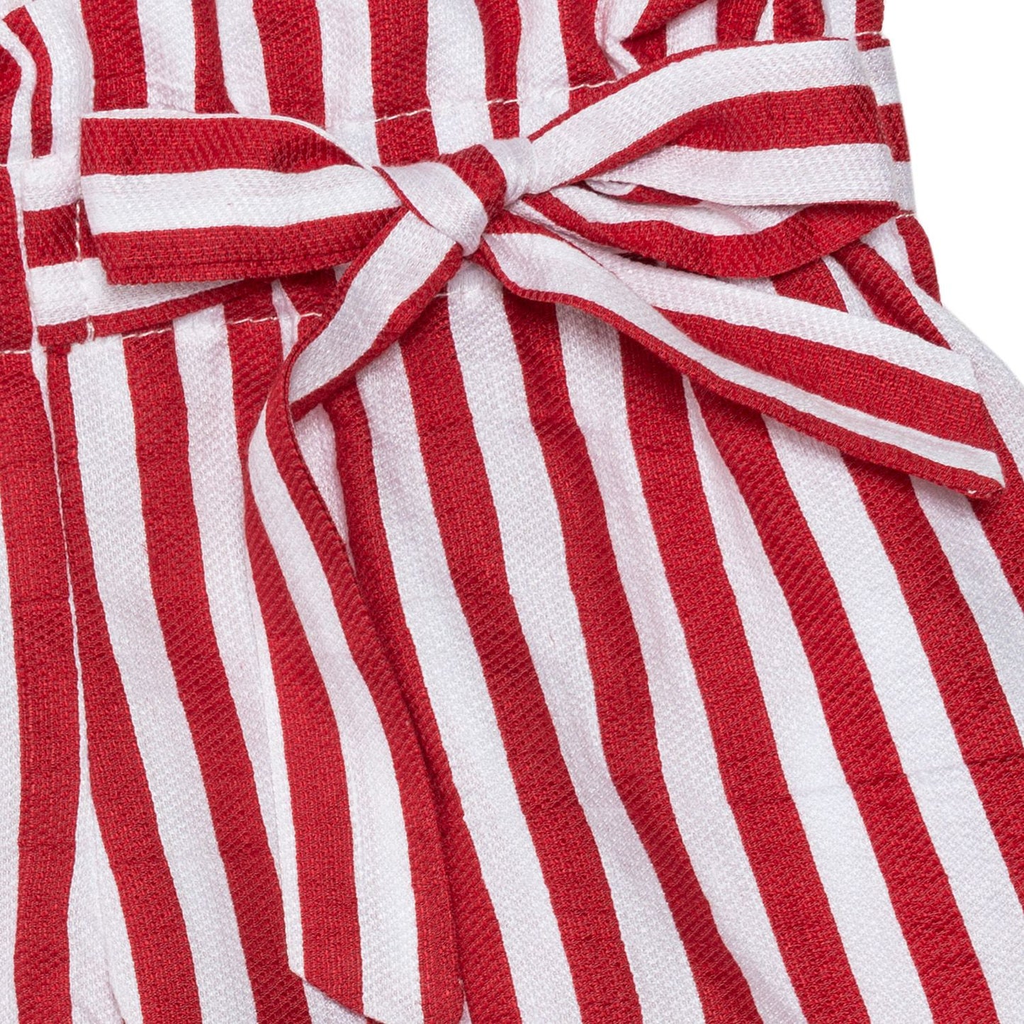 Ruffled striped trousers