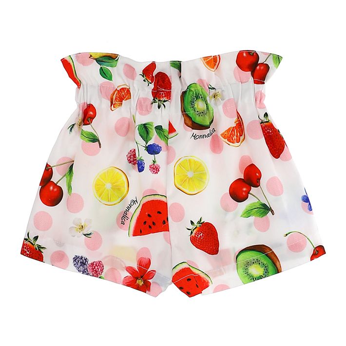 Printed poplin shorts