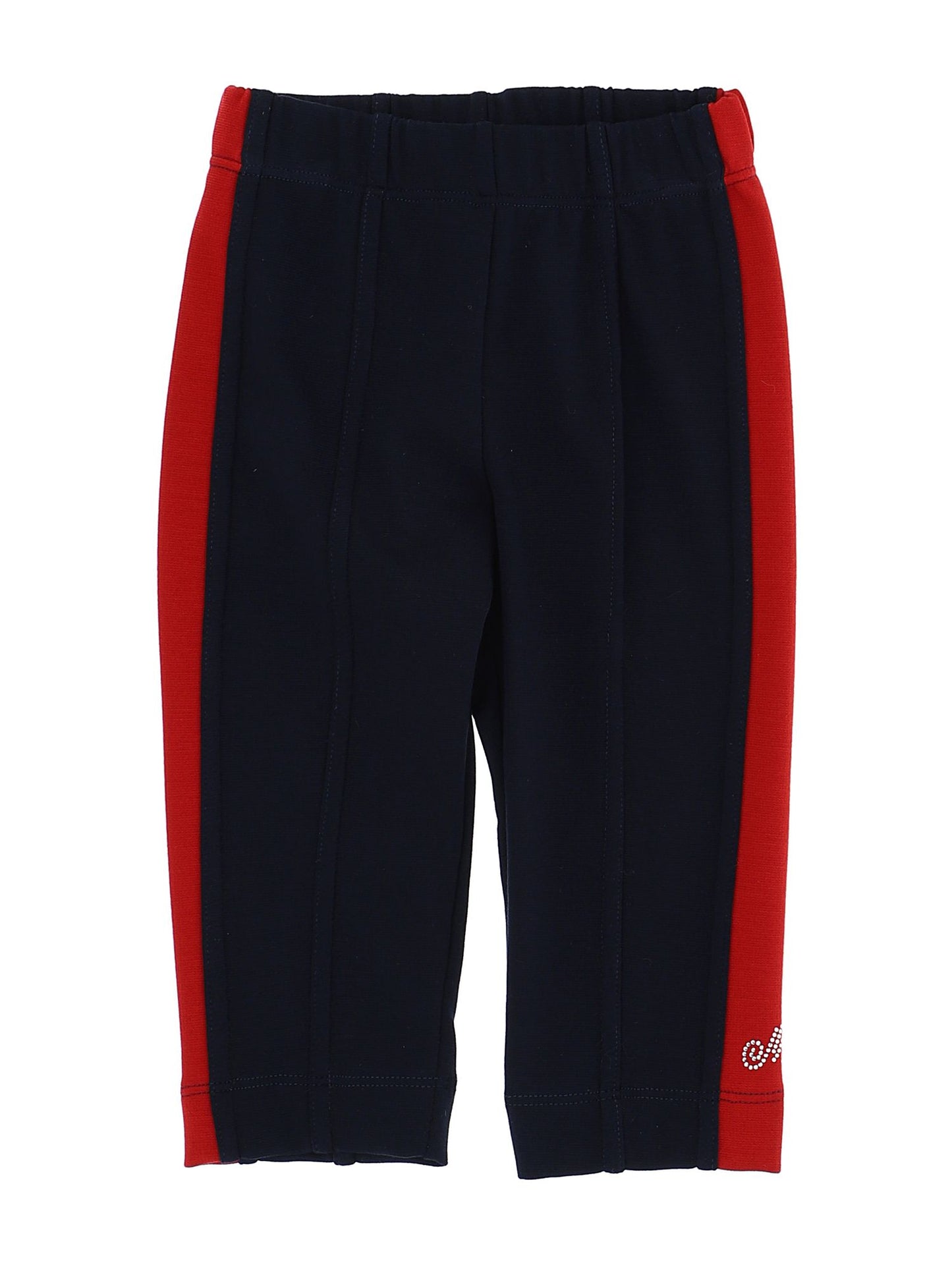 Milanese stitch trousers with side bands
