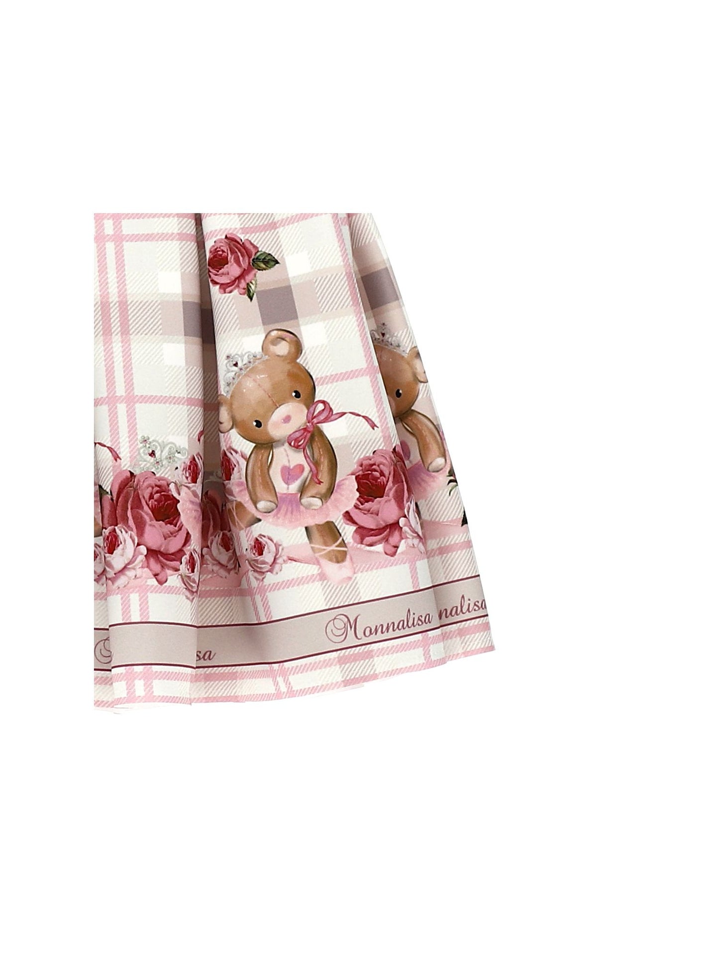 Neoprene skirt with teddy print