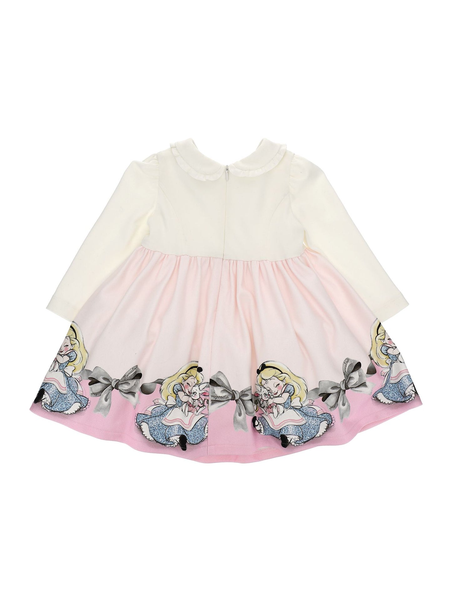 Milanese stitch dress with bows