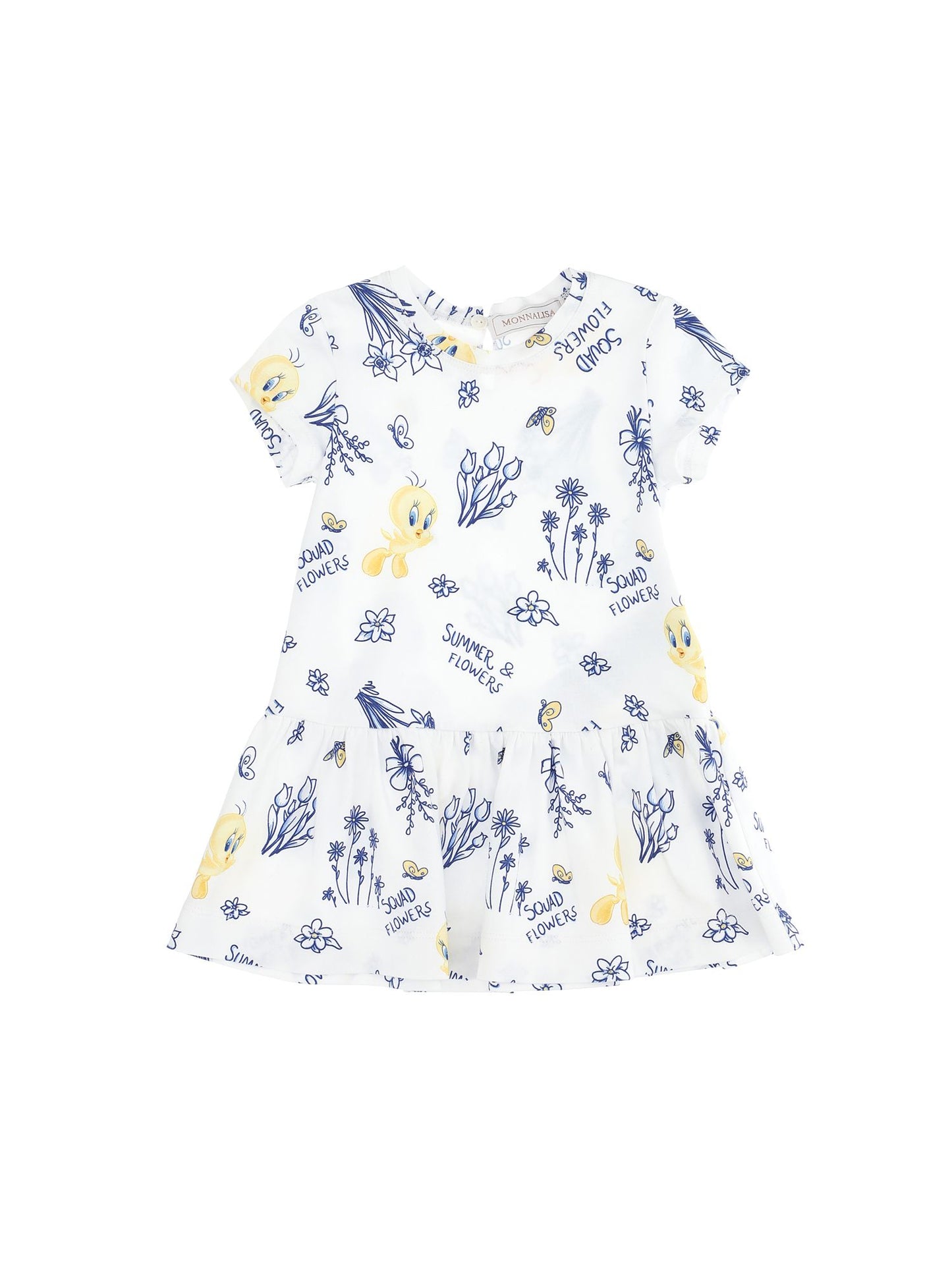Tweety low-waisted jersey dress