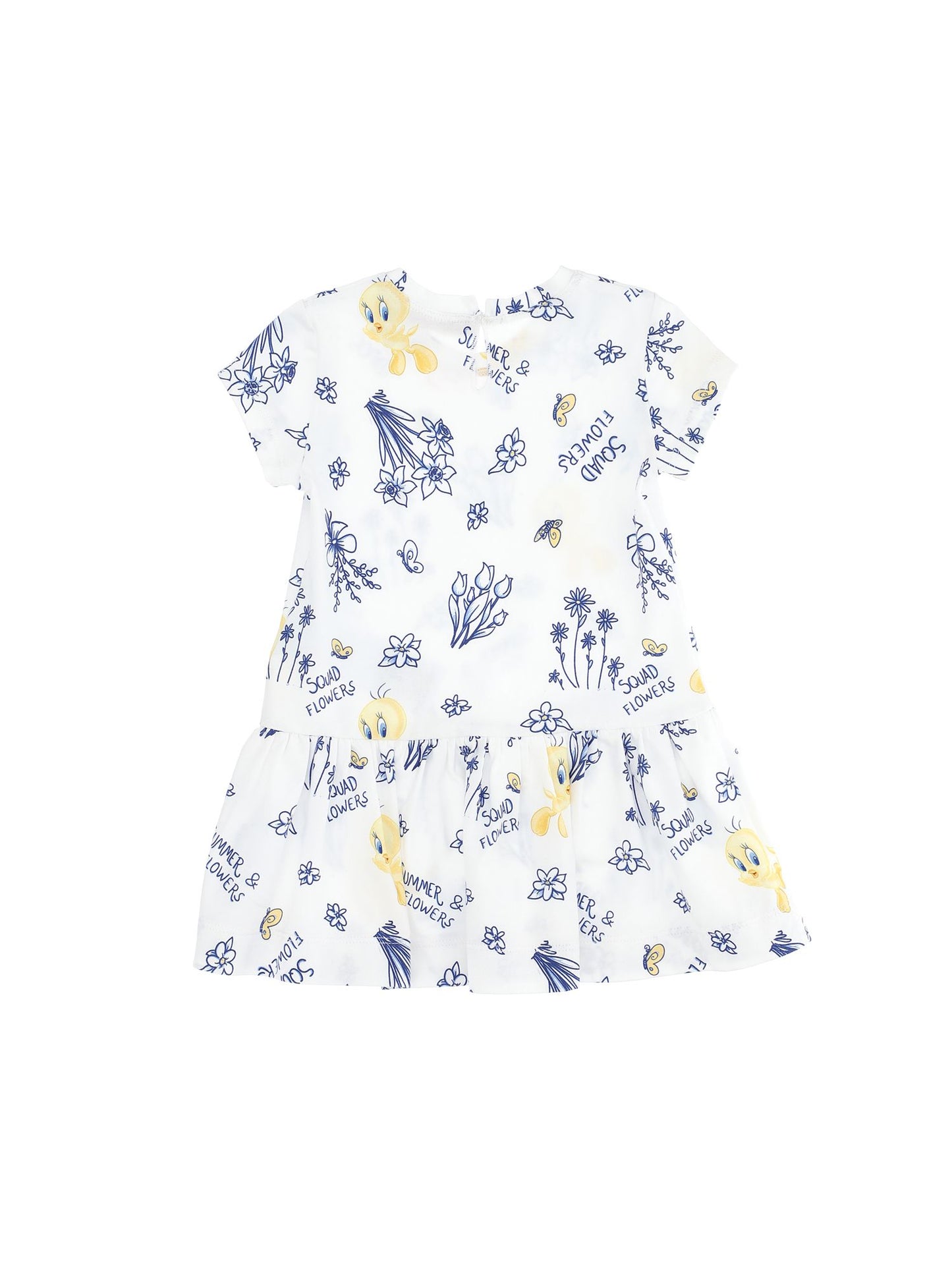 Tweety low-waisted jersey dress