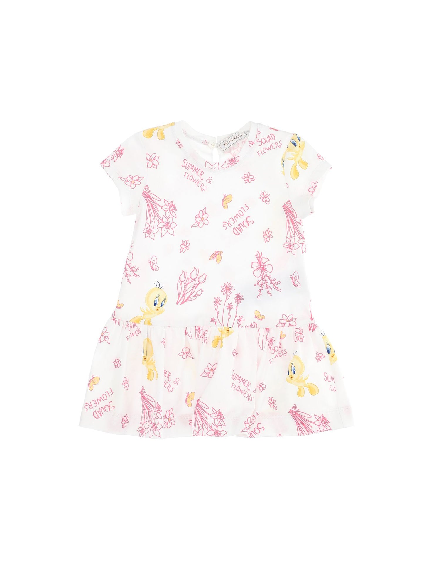 Tweety low-waisted jersey dress