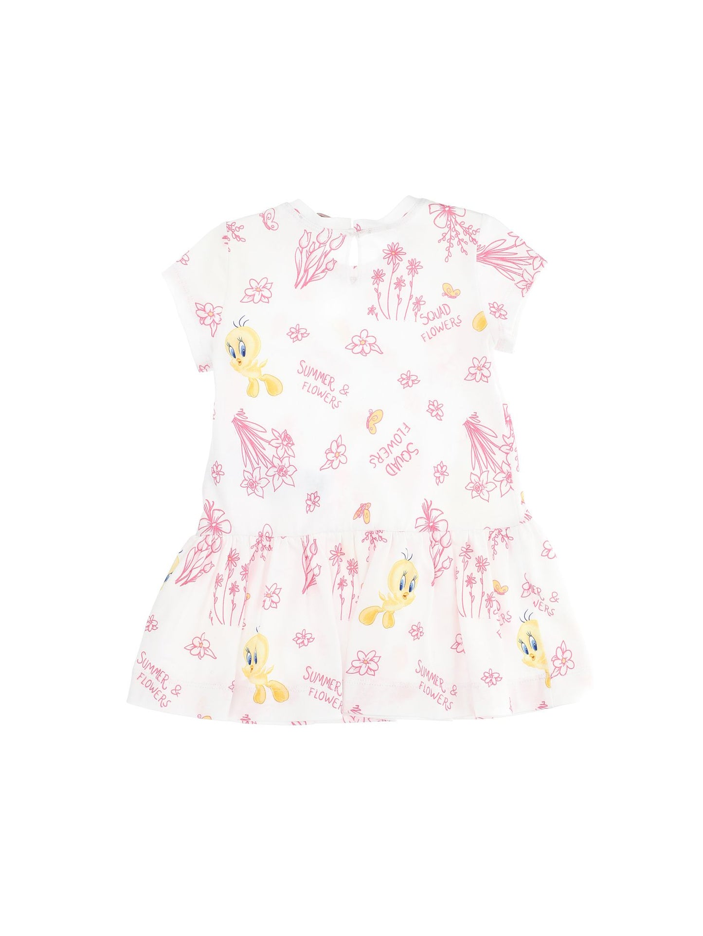 Tweety low-waisted jersey dress