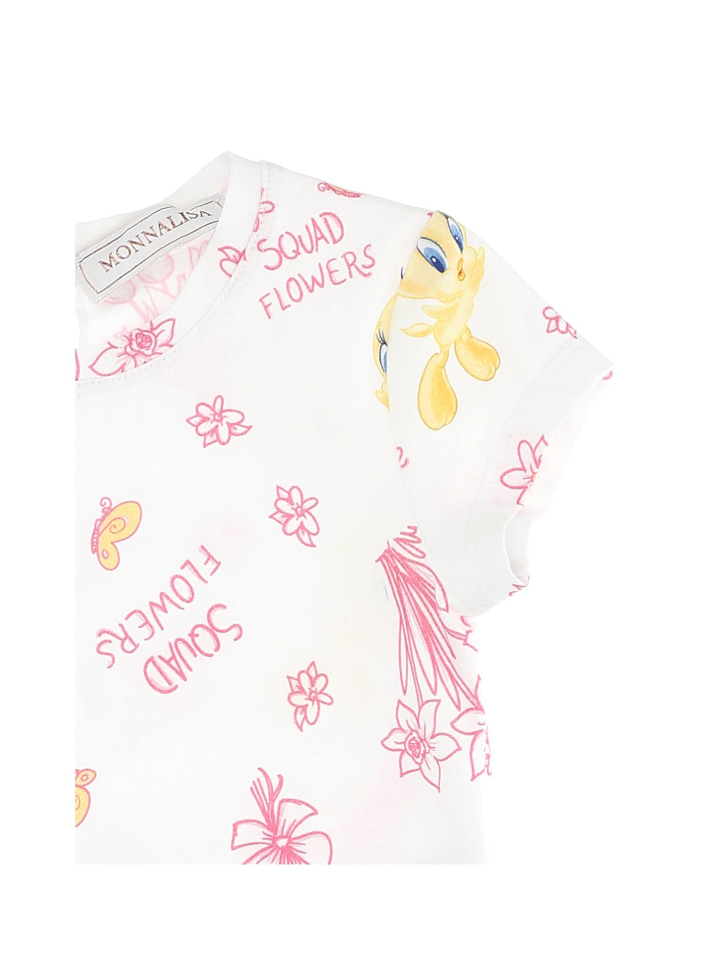 Tweety low-waisted jersey dress
