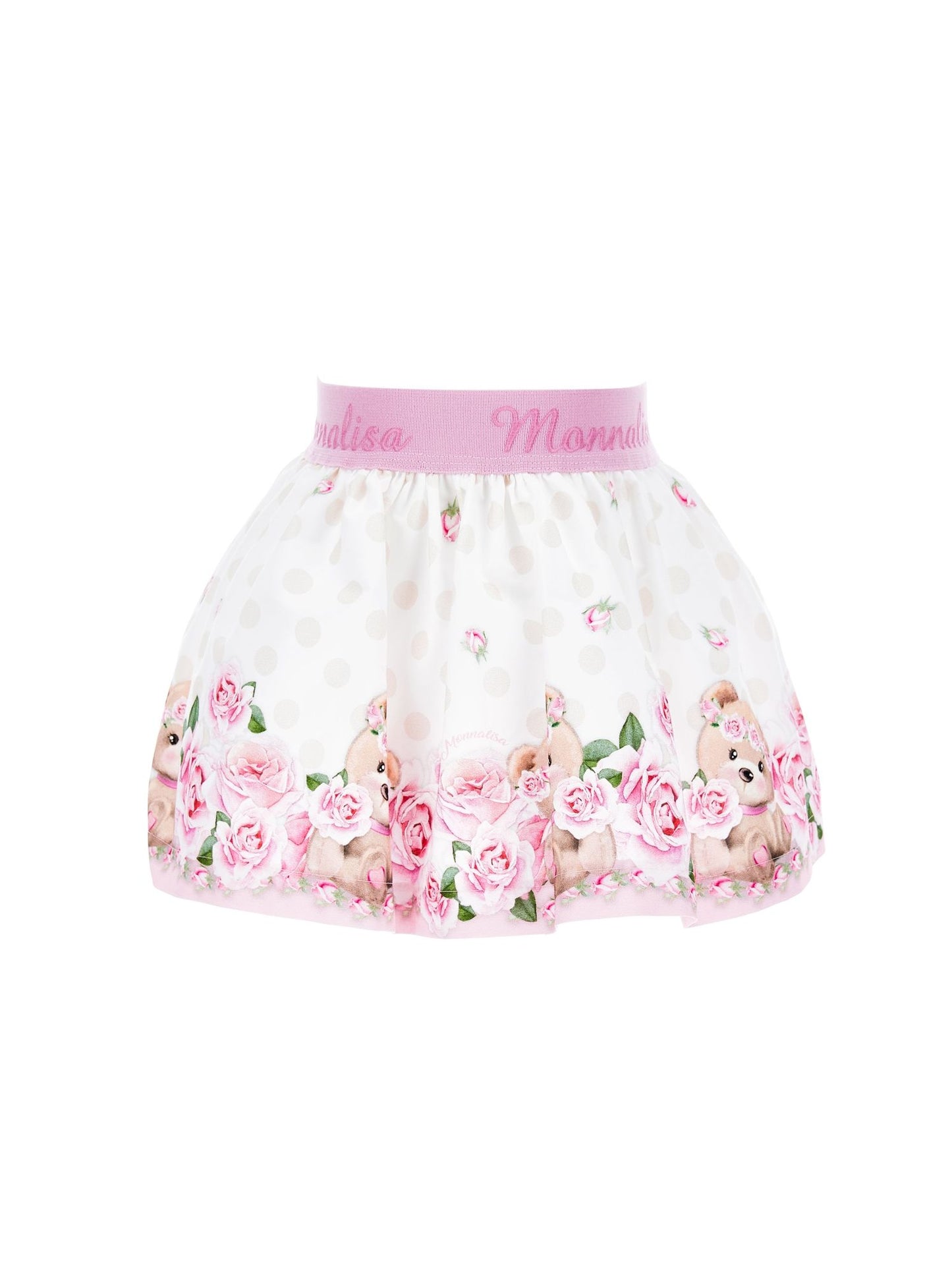 Cotton skirt with logo elastic