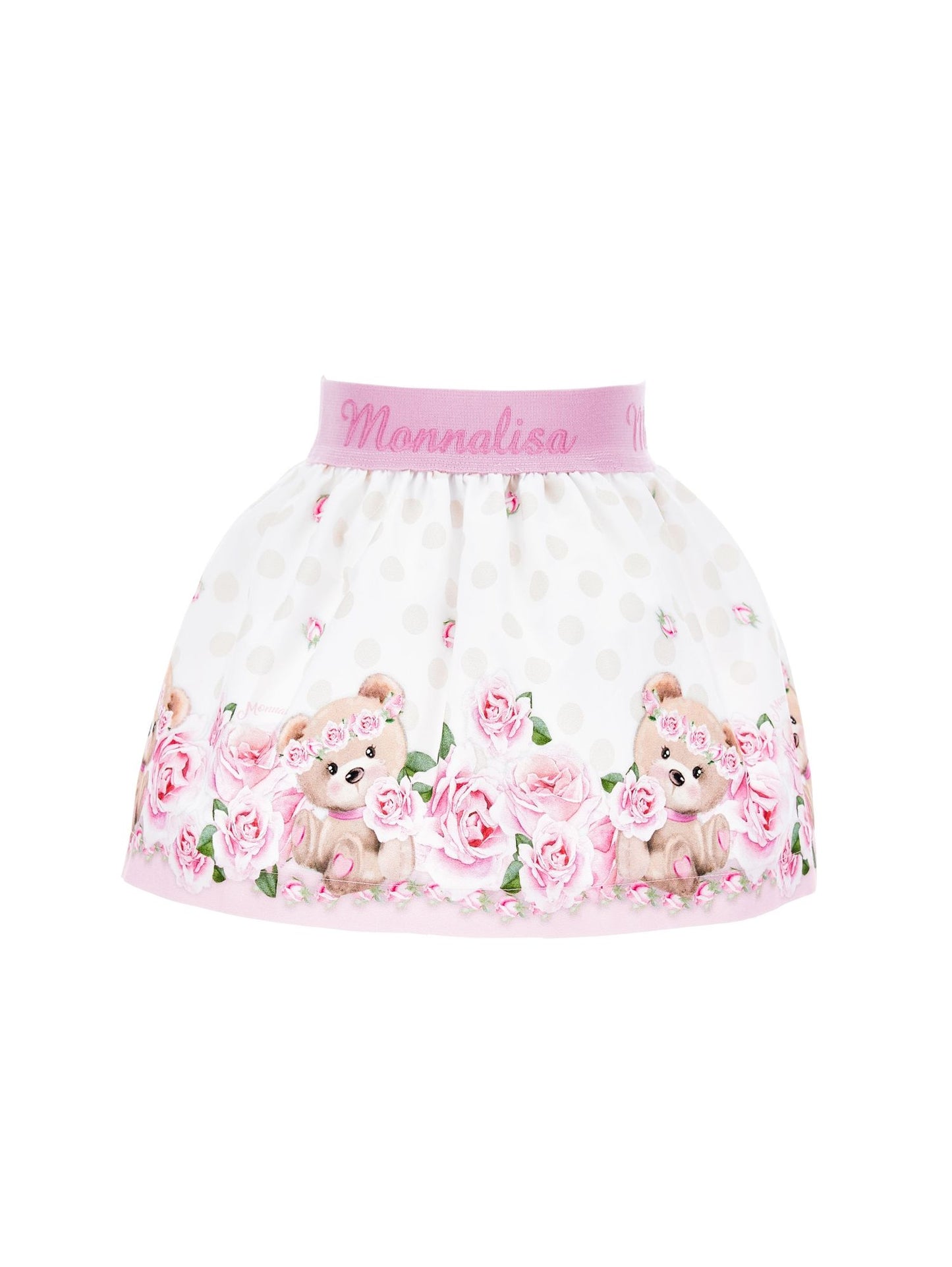 Cotton skirt with logo elastic