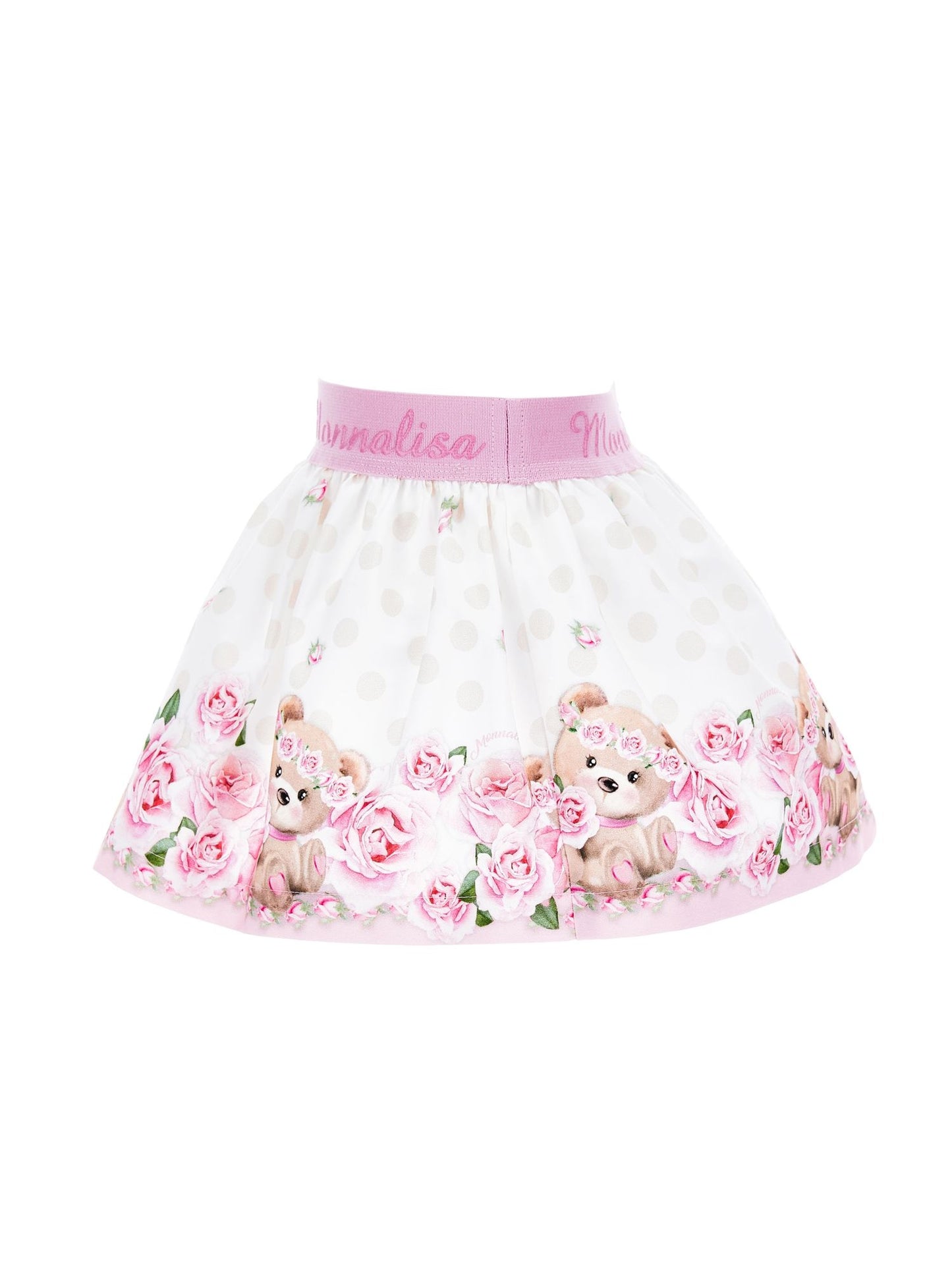 Cotton skirt with logo elastic
