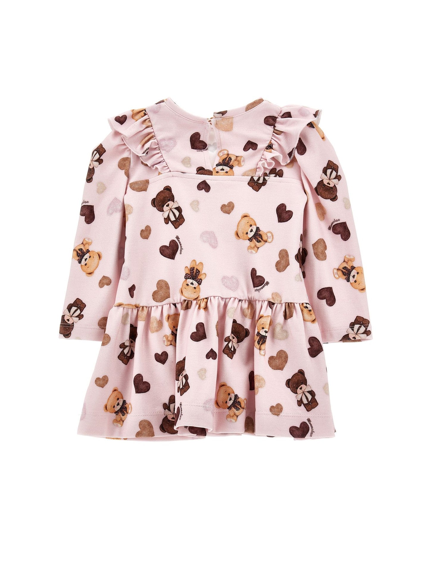 Jersey dress with ruffle