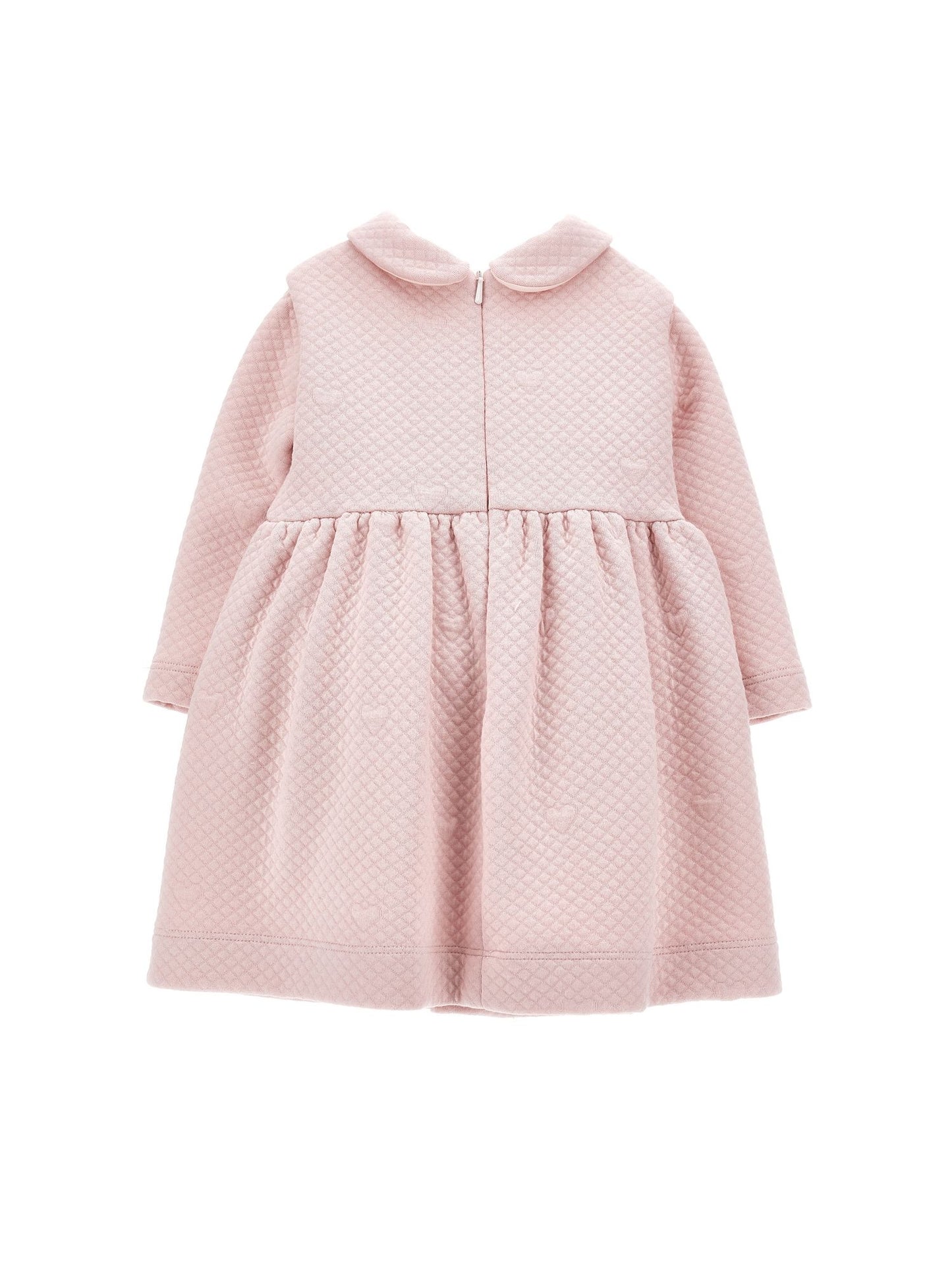 Jacquard dress with teddy bear