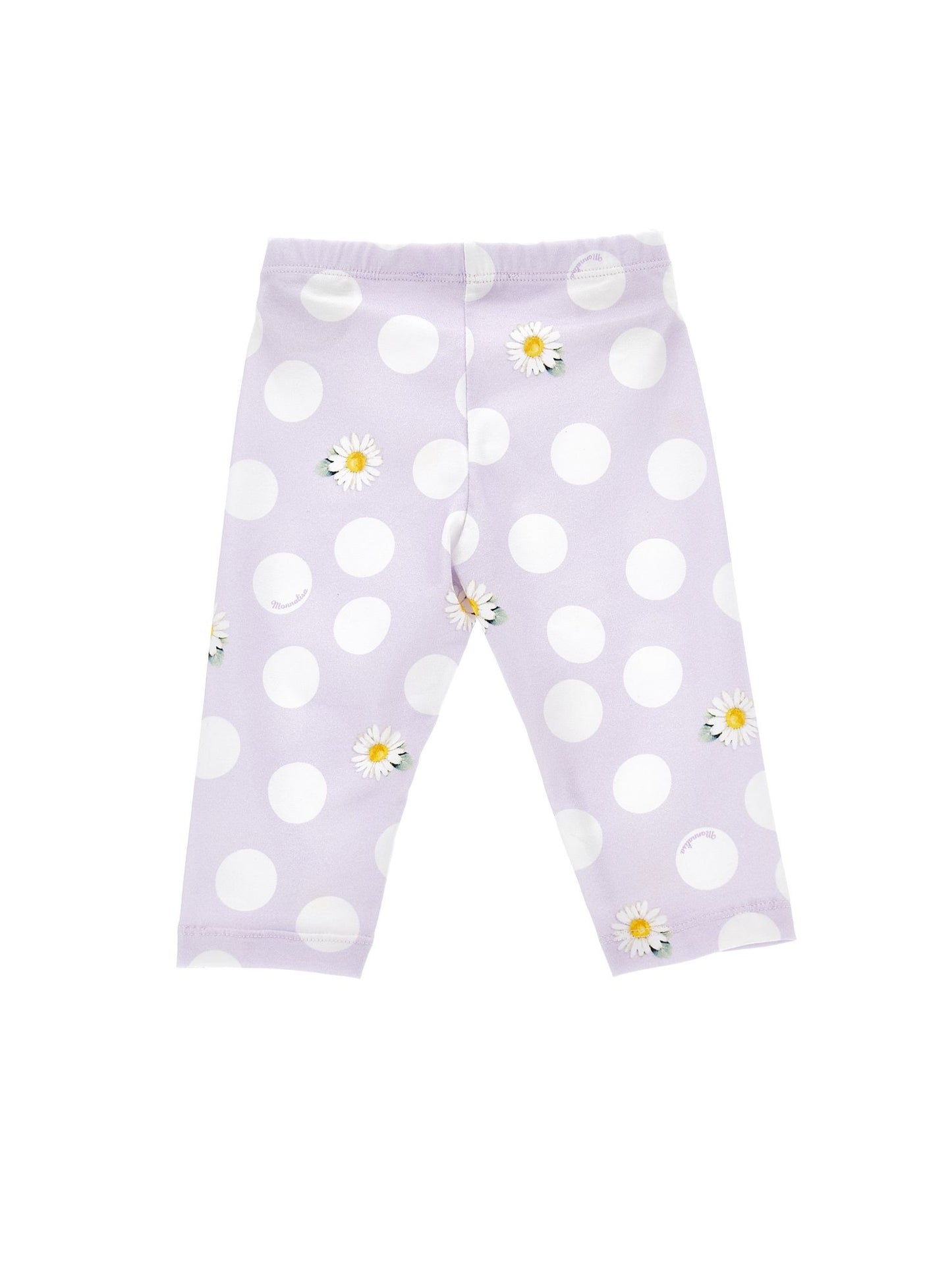 Leggings de punto con margaritas y lunares