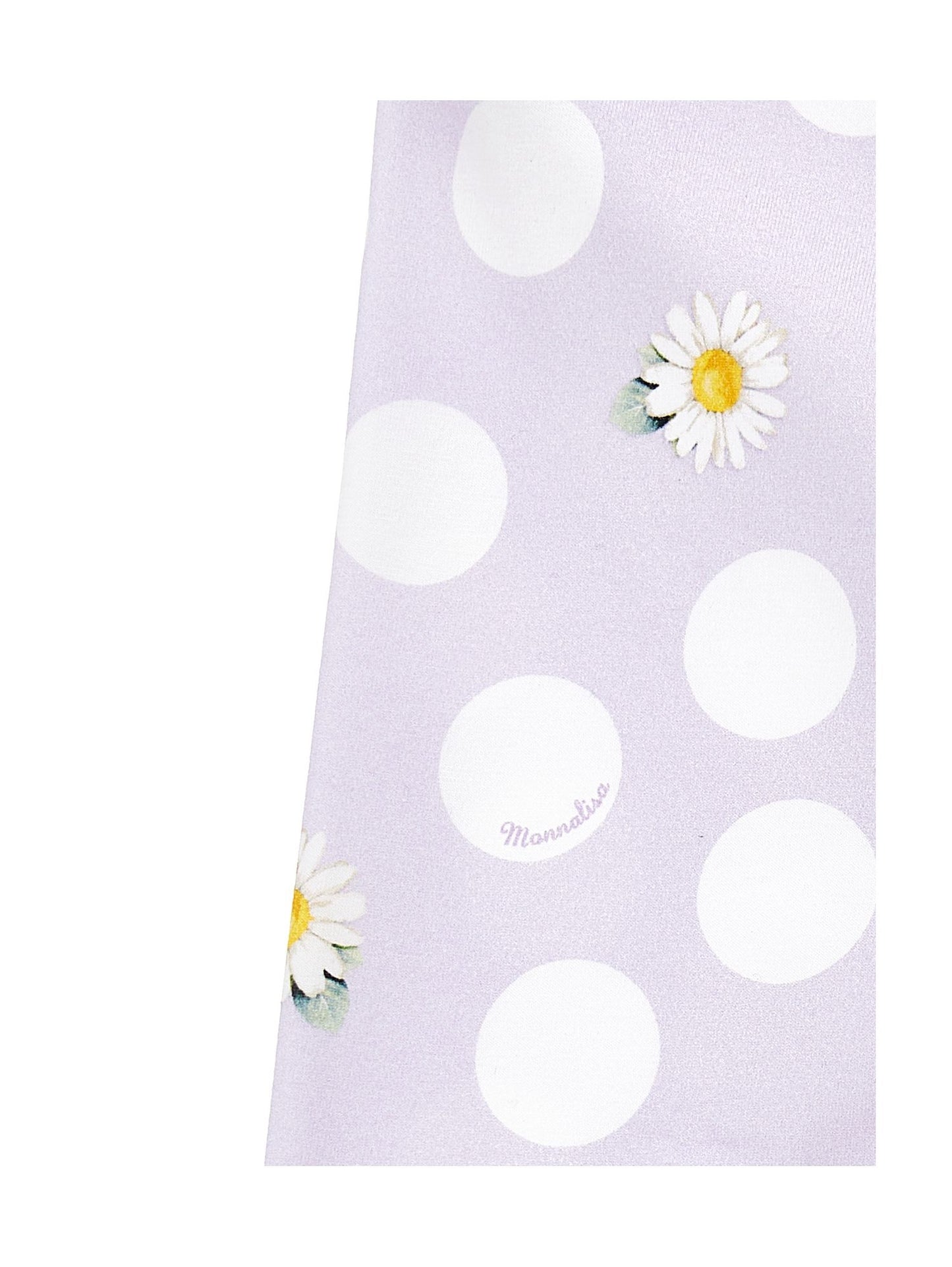 Leggings de punto con margaritas y lunares