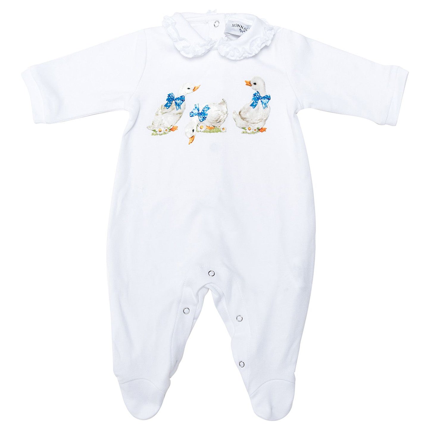 Baby onesie with ducklings