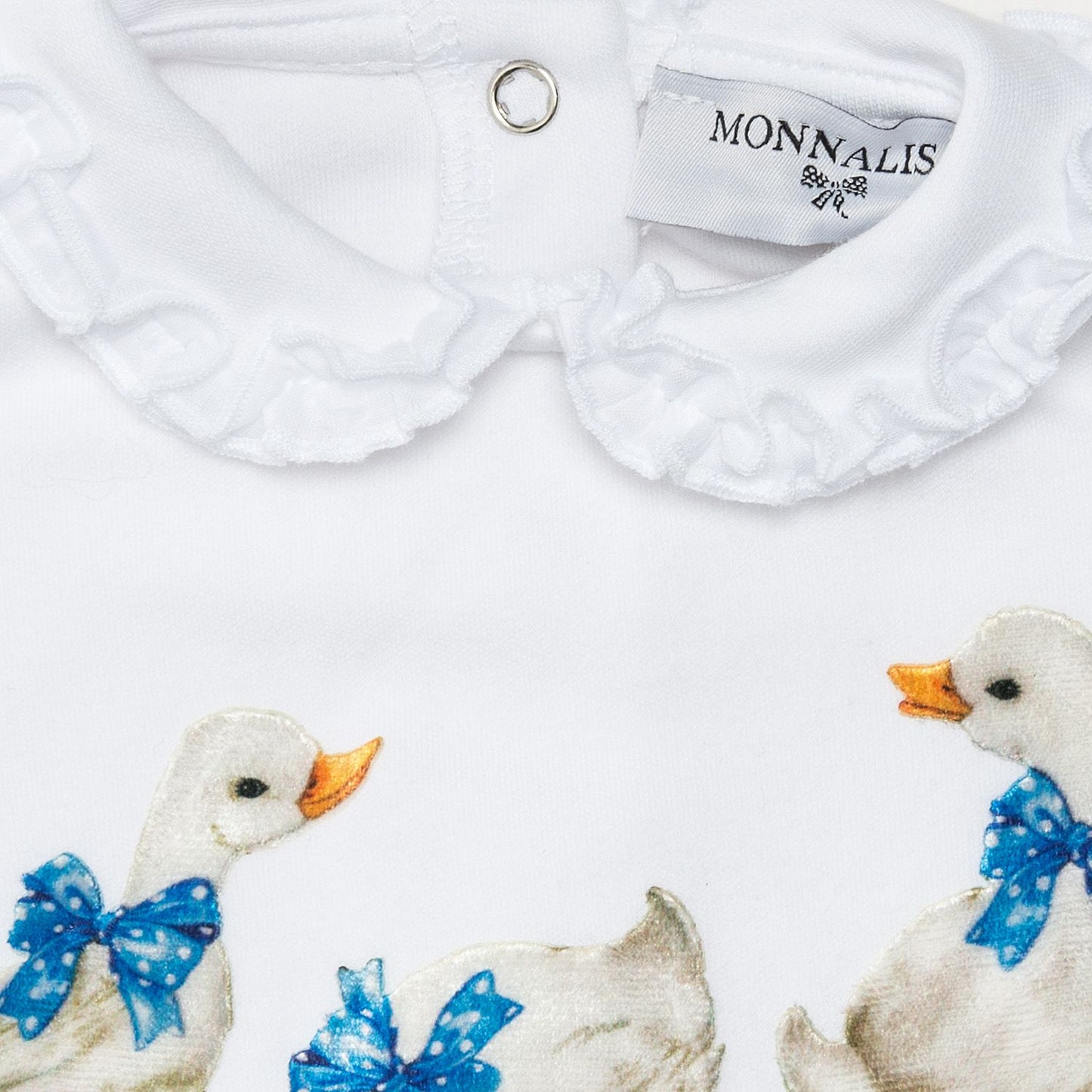 Baby onesie with ducklings
