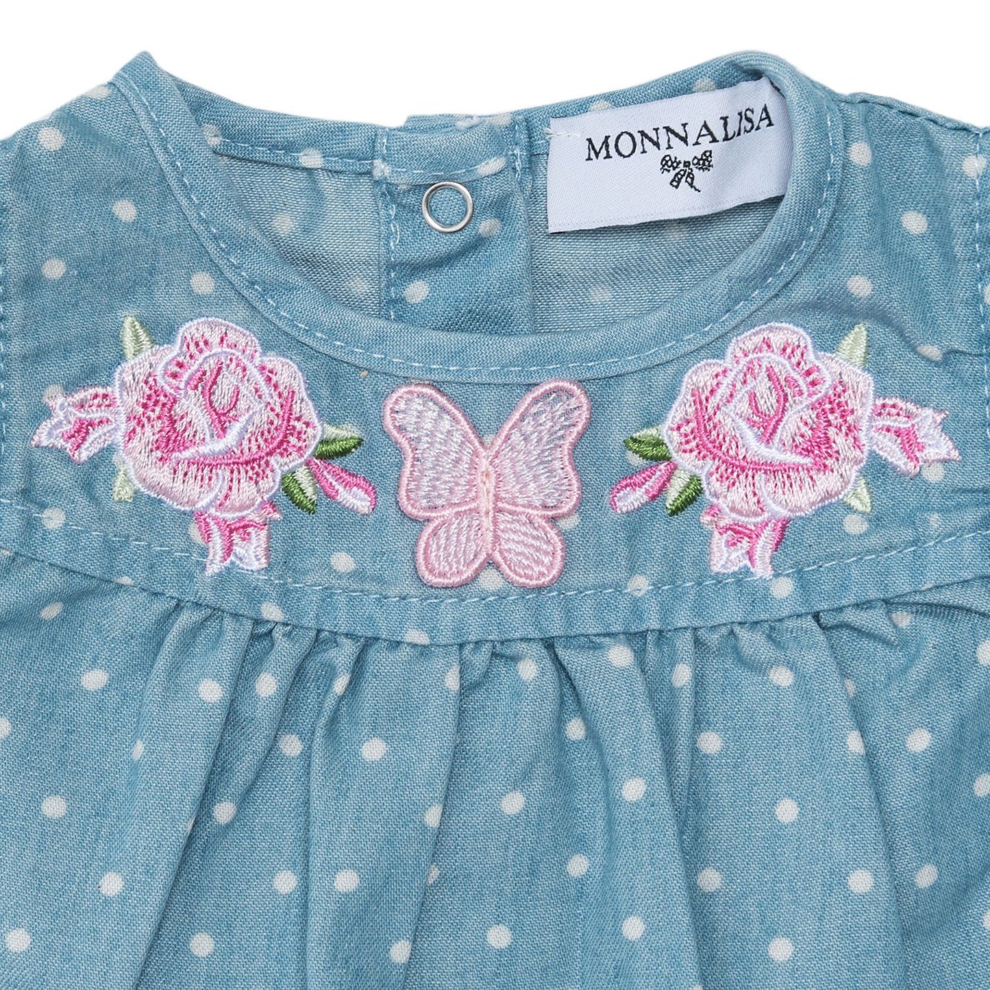 Cotton polka dot romper