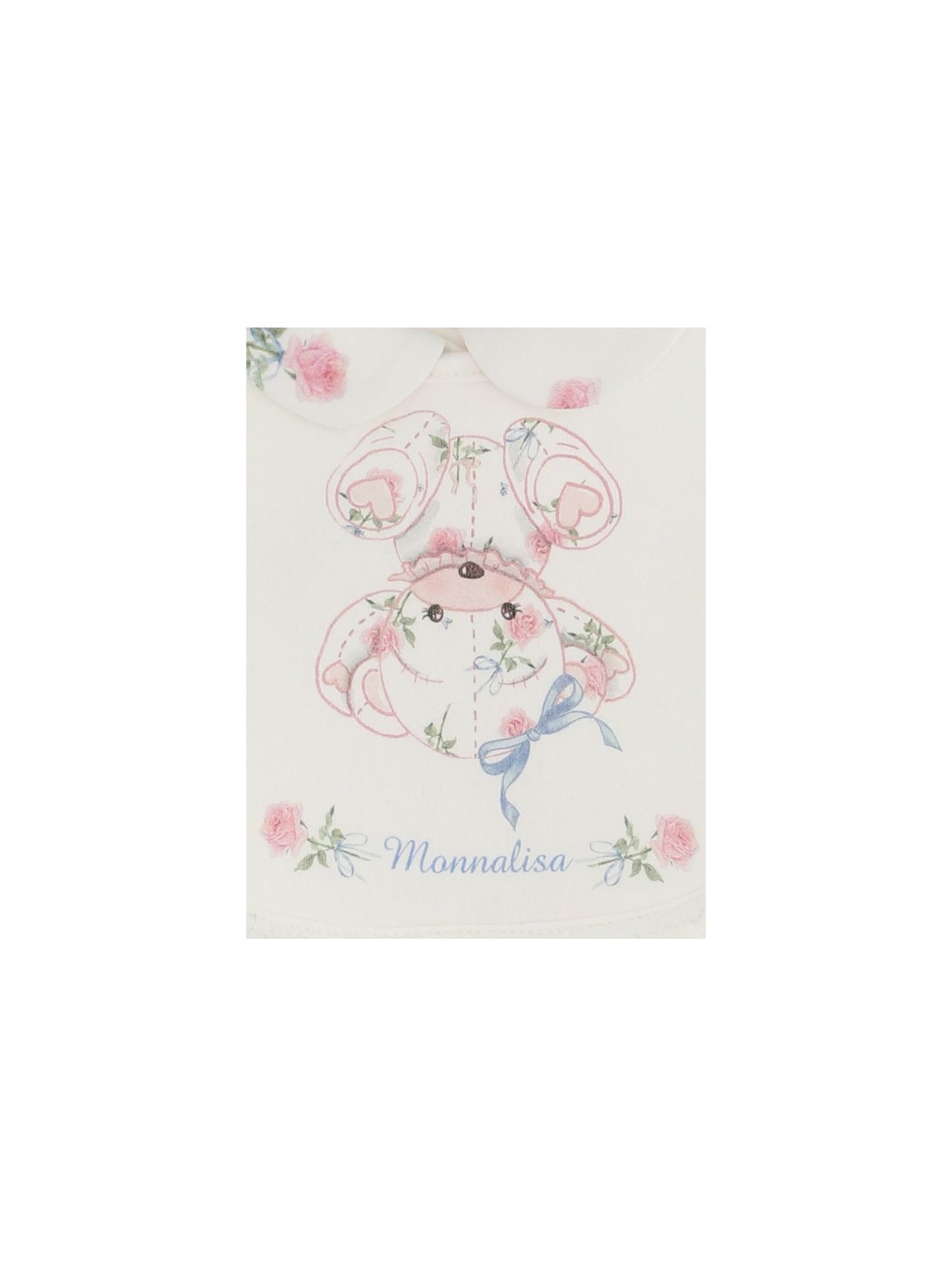 Three-piece layette set, onesie with accessories