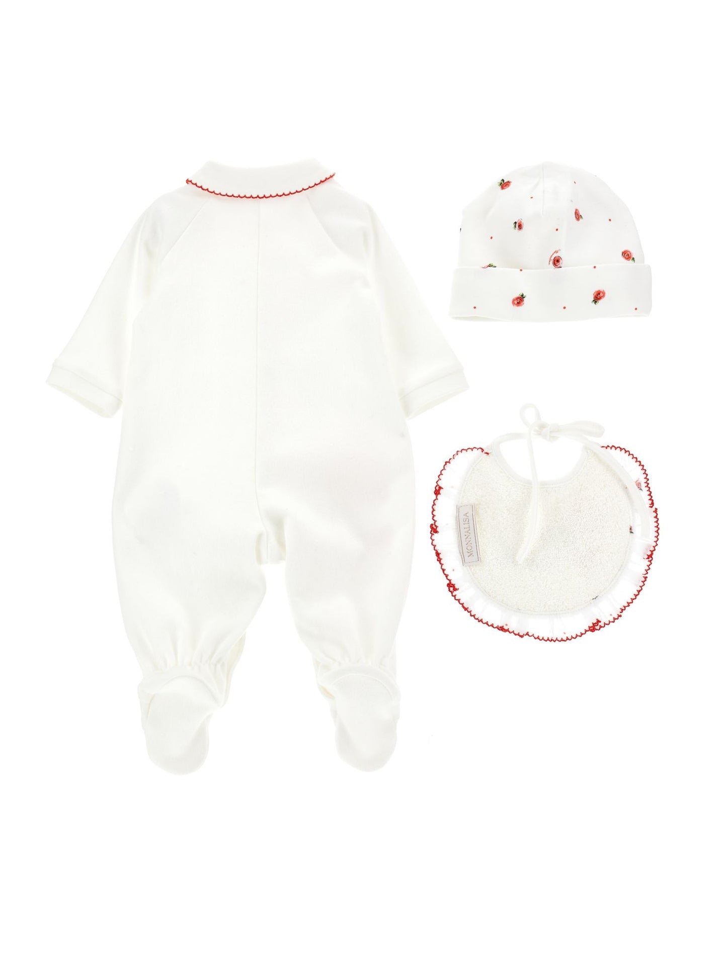 Three-piece suit with rose