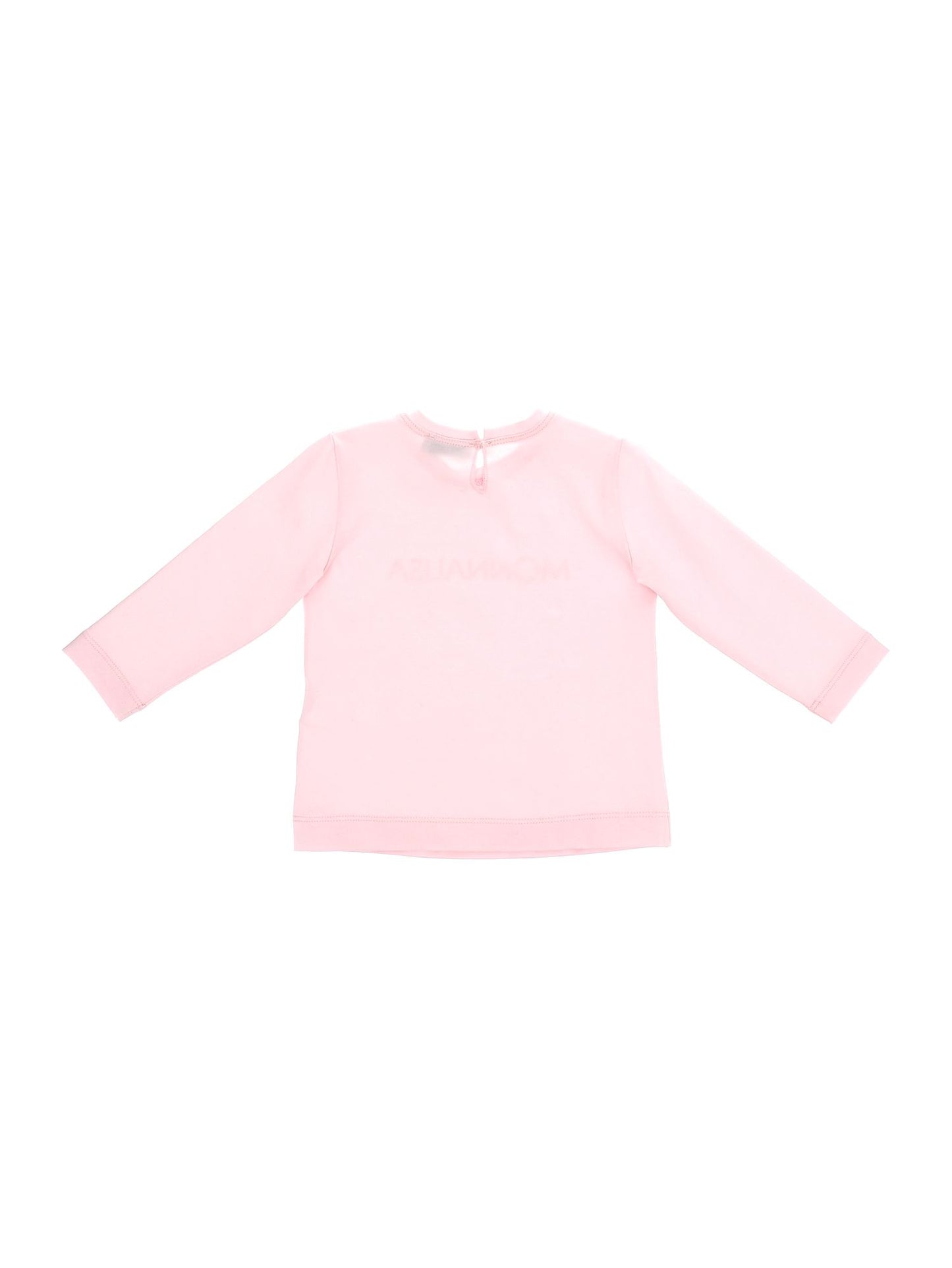 Cotton T-shirt with rhinestone logo