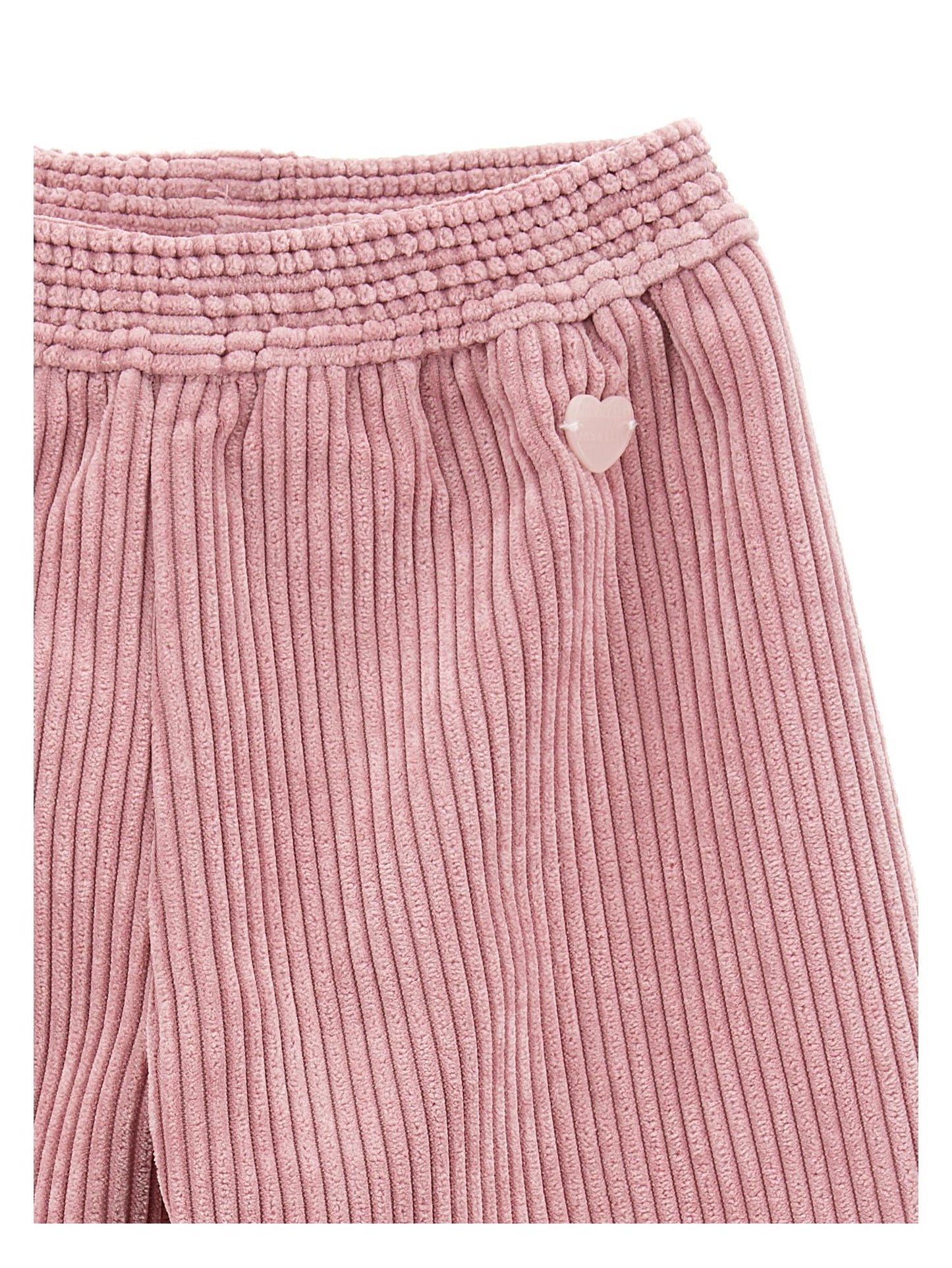 Velvet cropped trousers