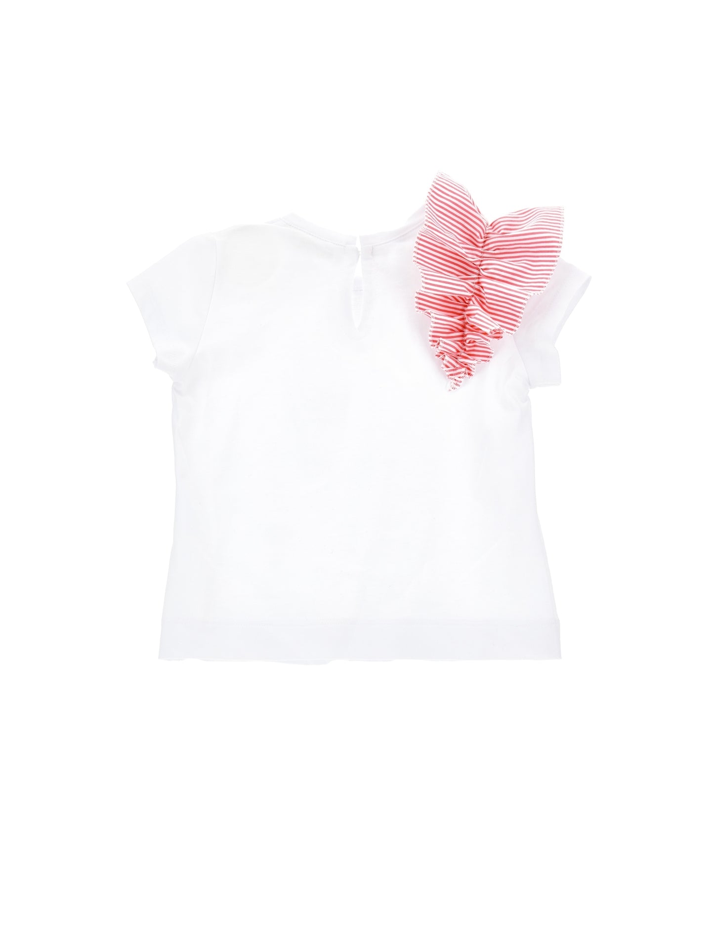 Organic cotton ruffle T-shirt