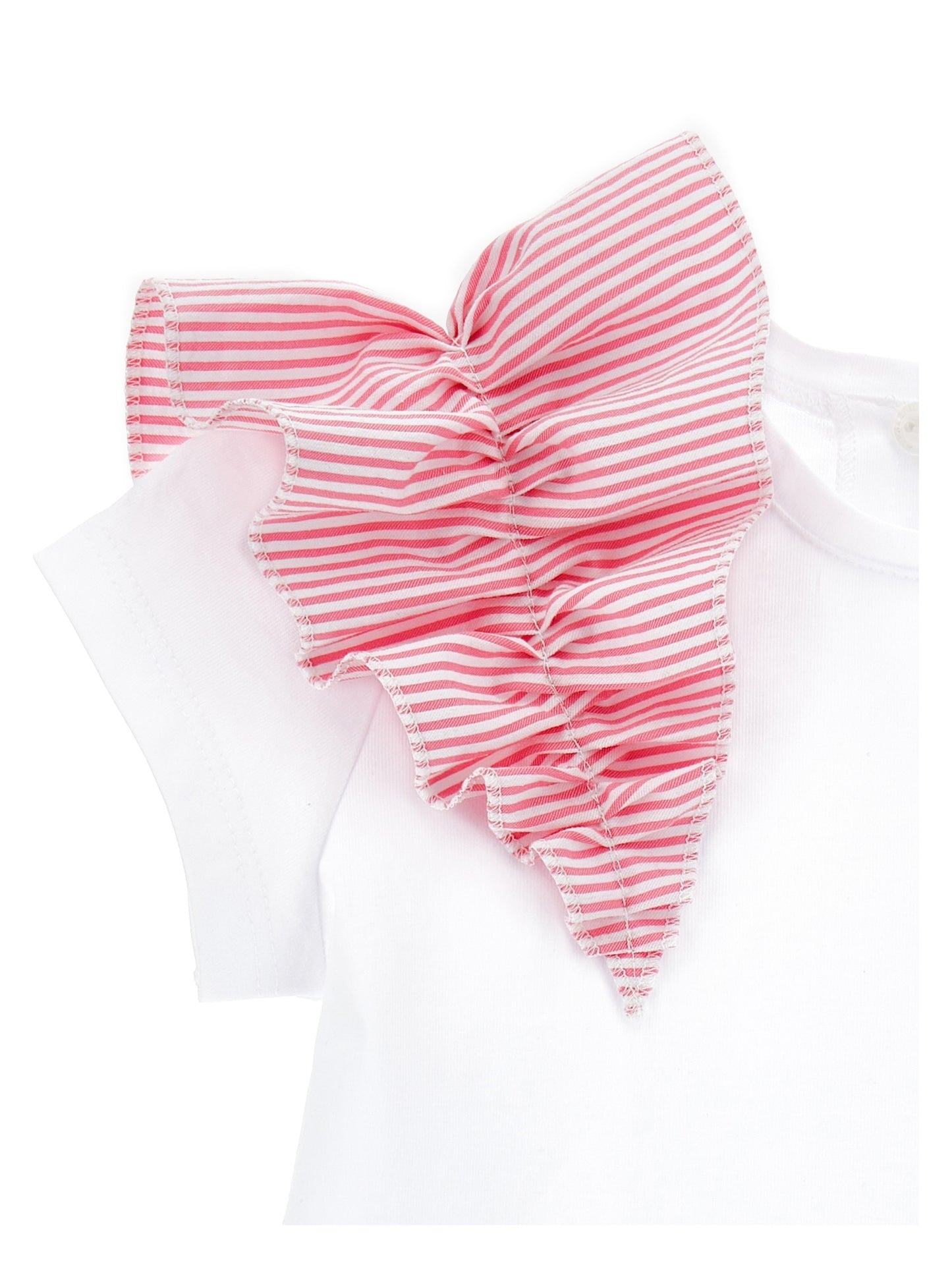 Organic cotton ruffle T-shirt