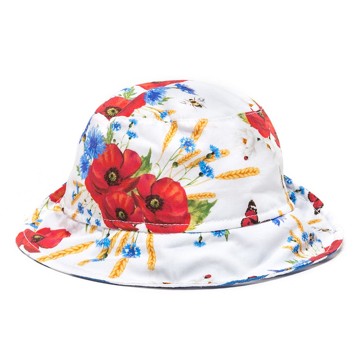 Poppy and striped hat