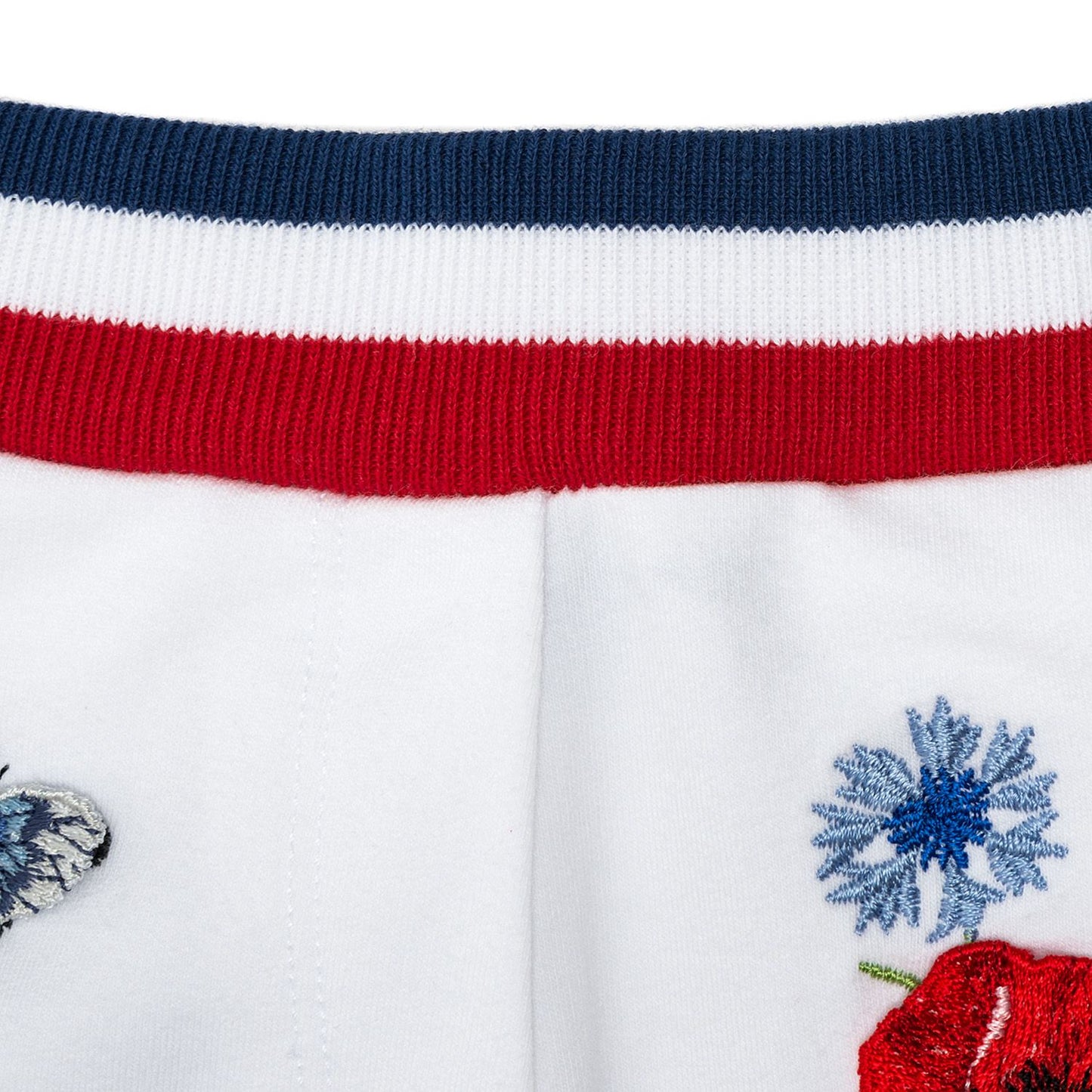 Embroidered sweatshirt shorts
