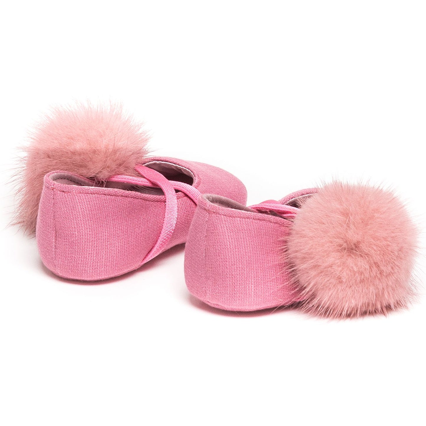 Scarpina pom pon pelo