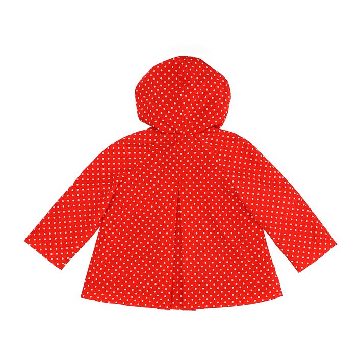 Polka dot waterproof jacket for girls