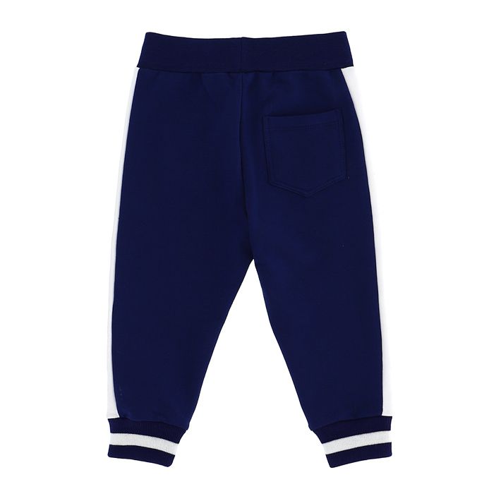 Two-tone fleece baggy pants
