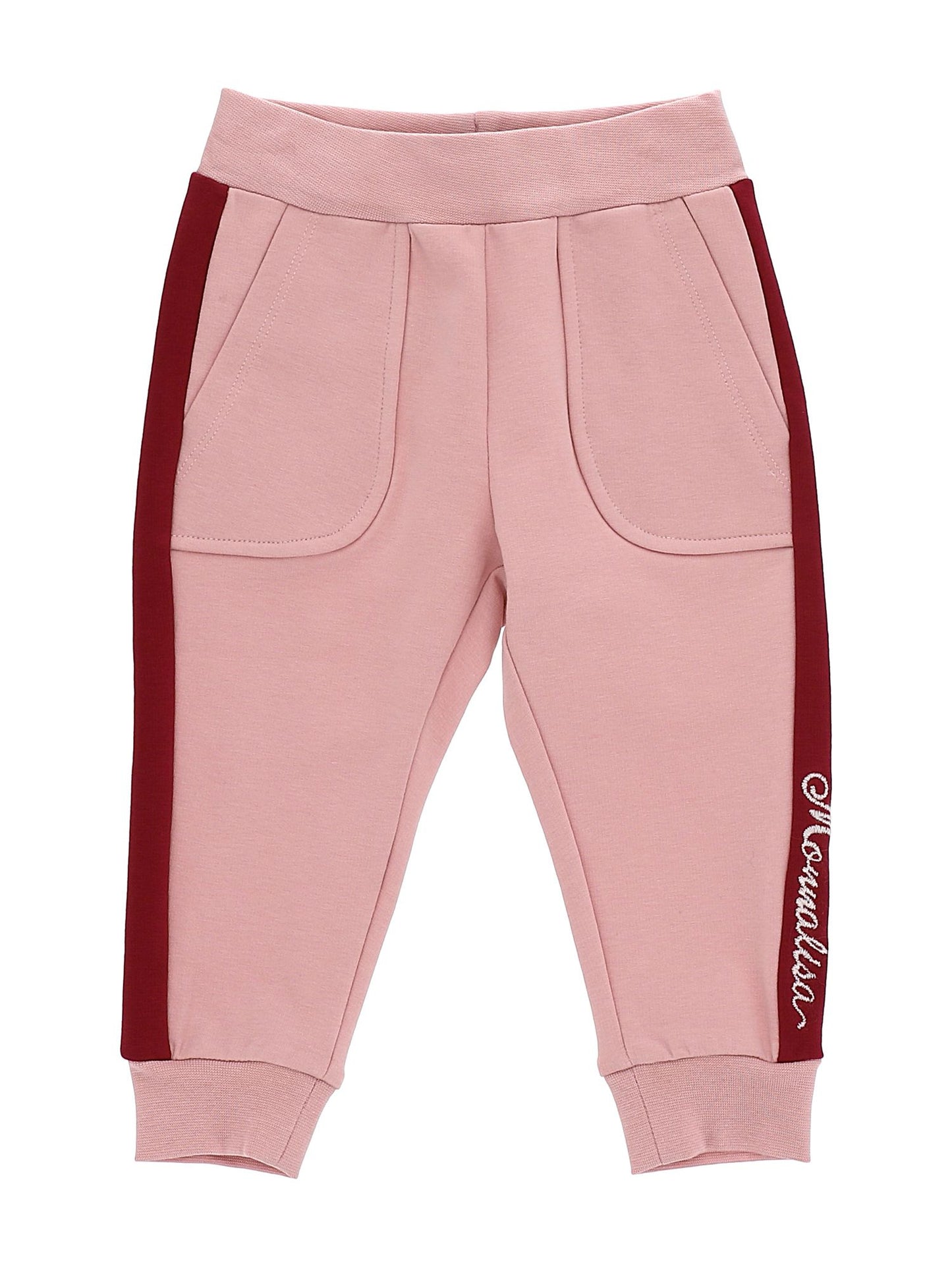 Cotton sweatpants with stripes