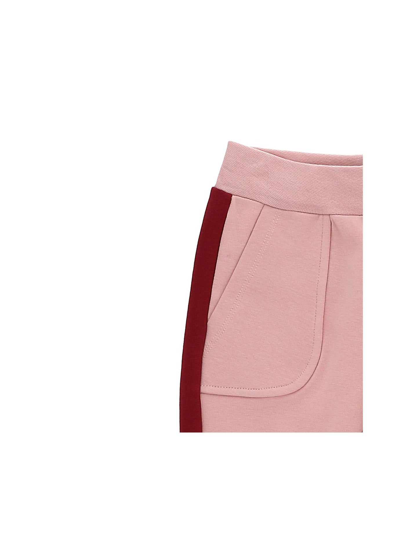 Cotton sweatpants with stripes