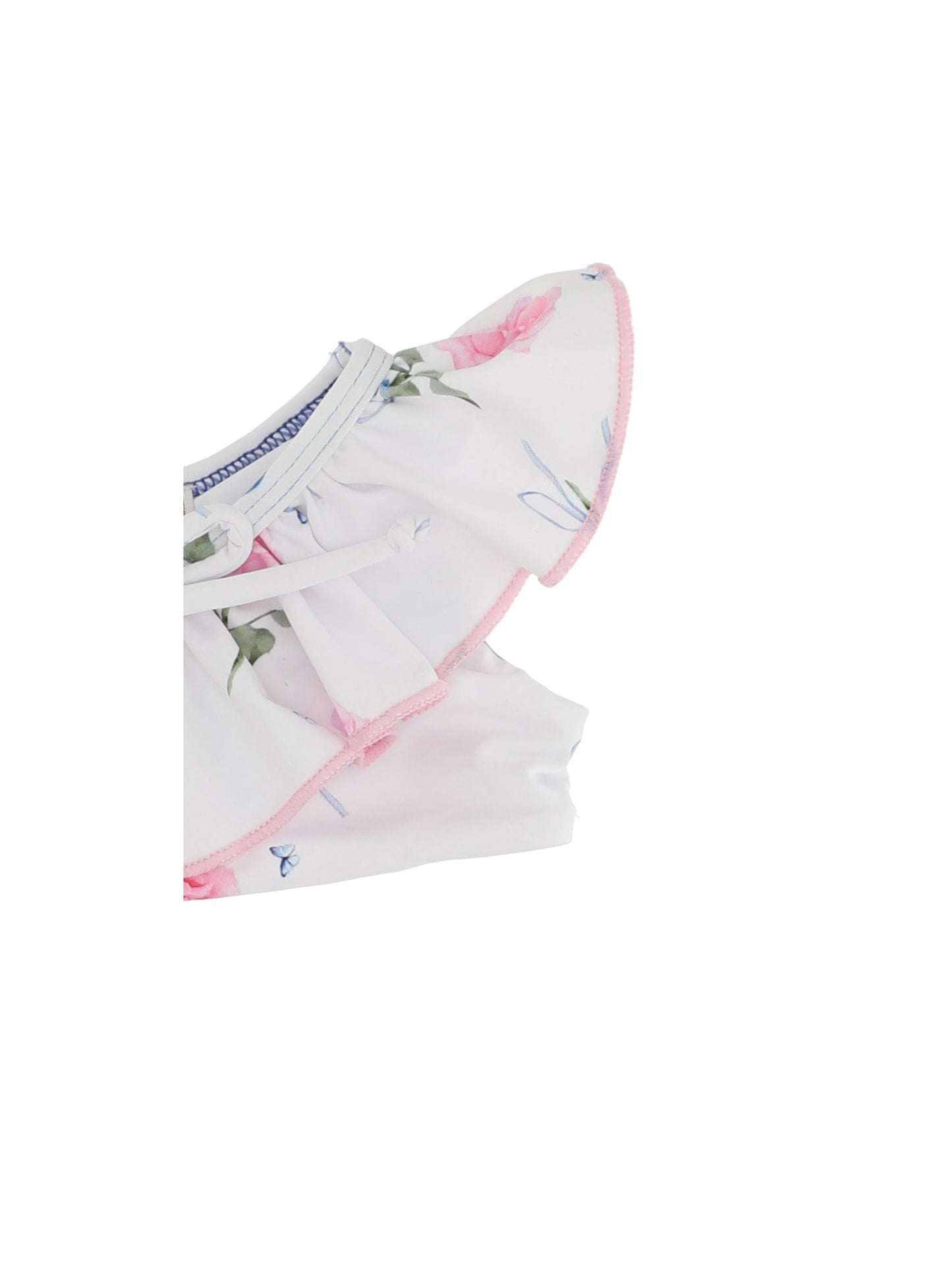Two-piece Lycra swimsuit with ruffles