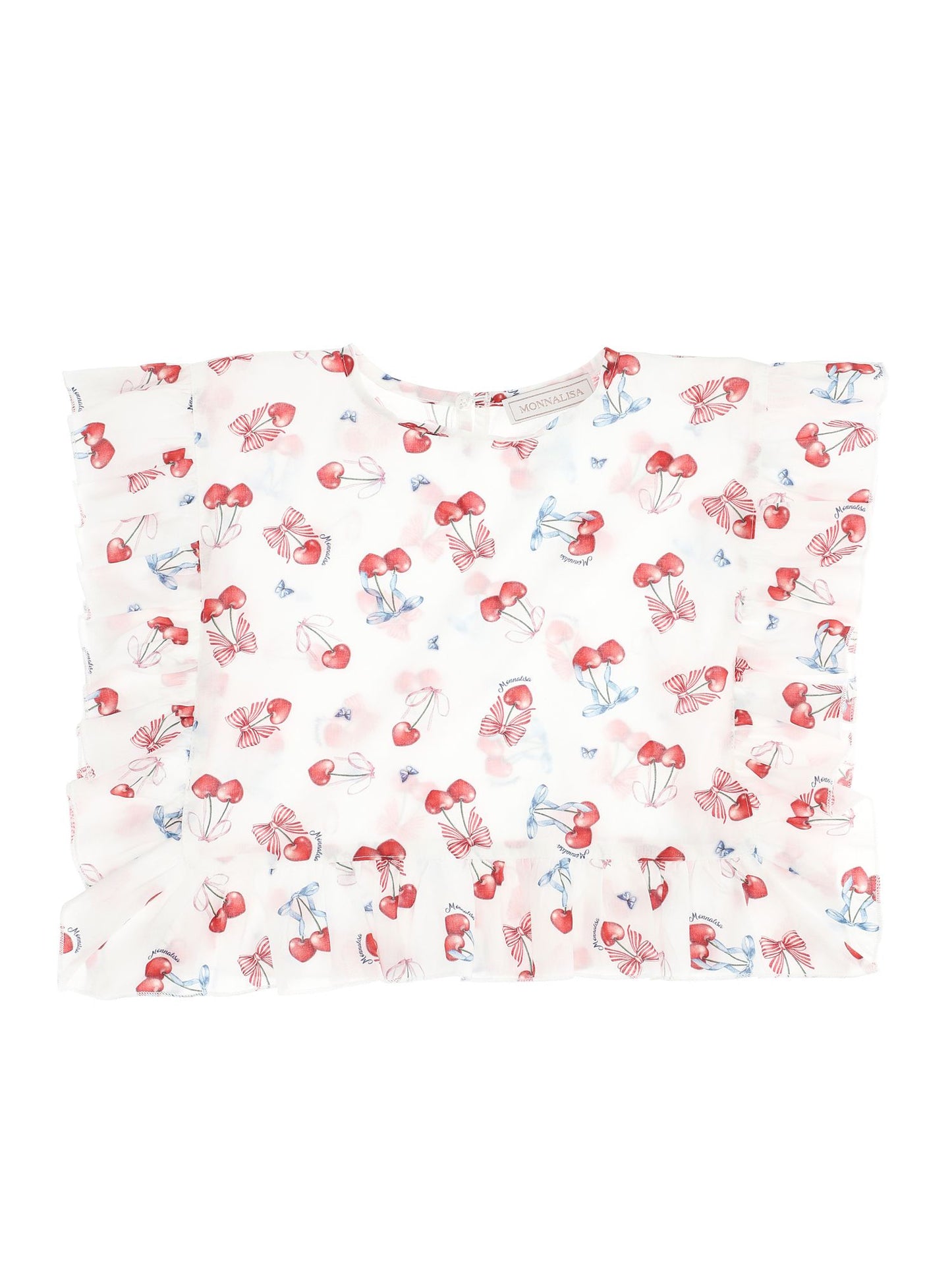 Cherry Print Muslin Kaftan