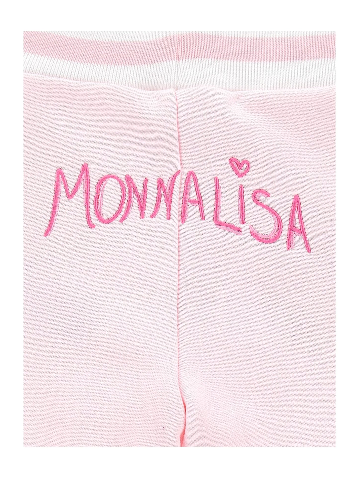 Jogger sweatshirt embroidered with flowers