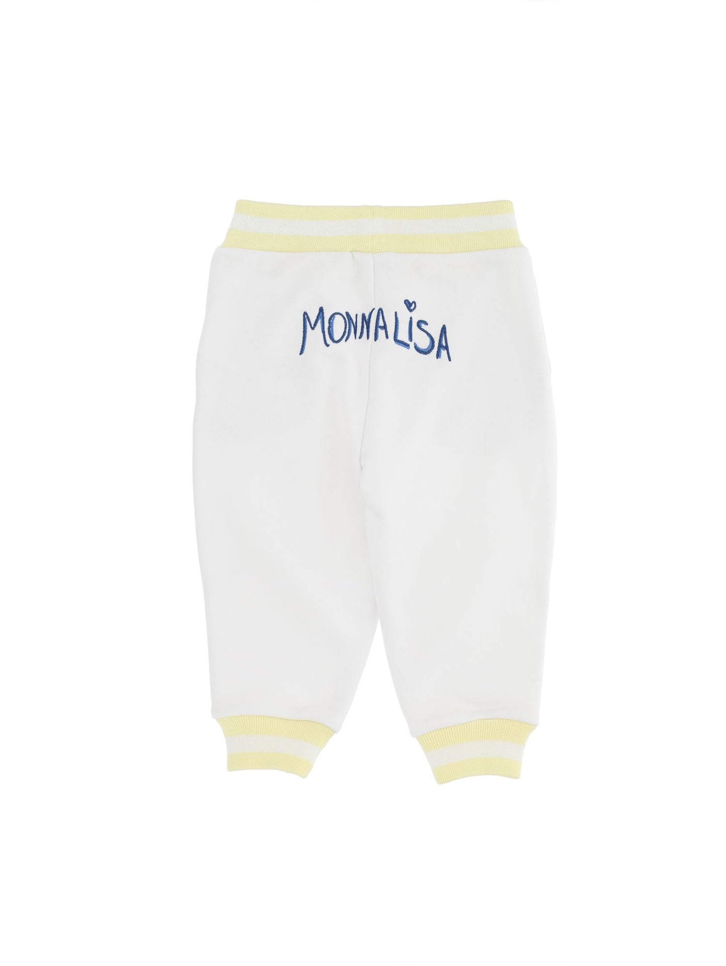 Jogger sweatshirt embroidered with flowers