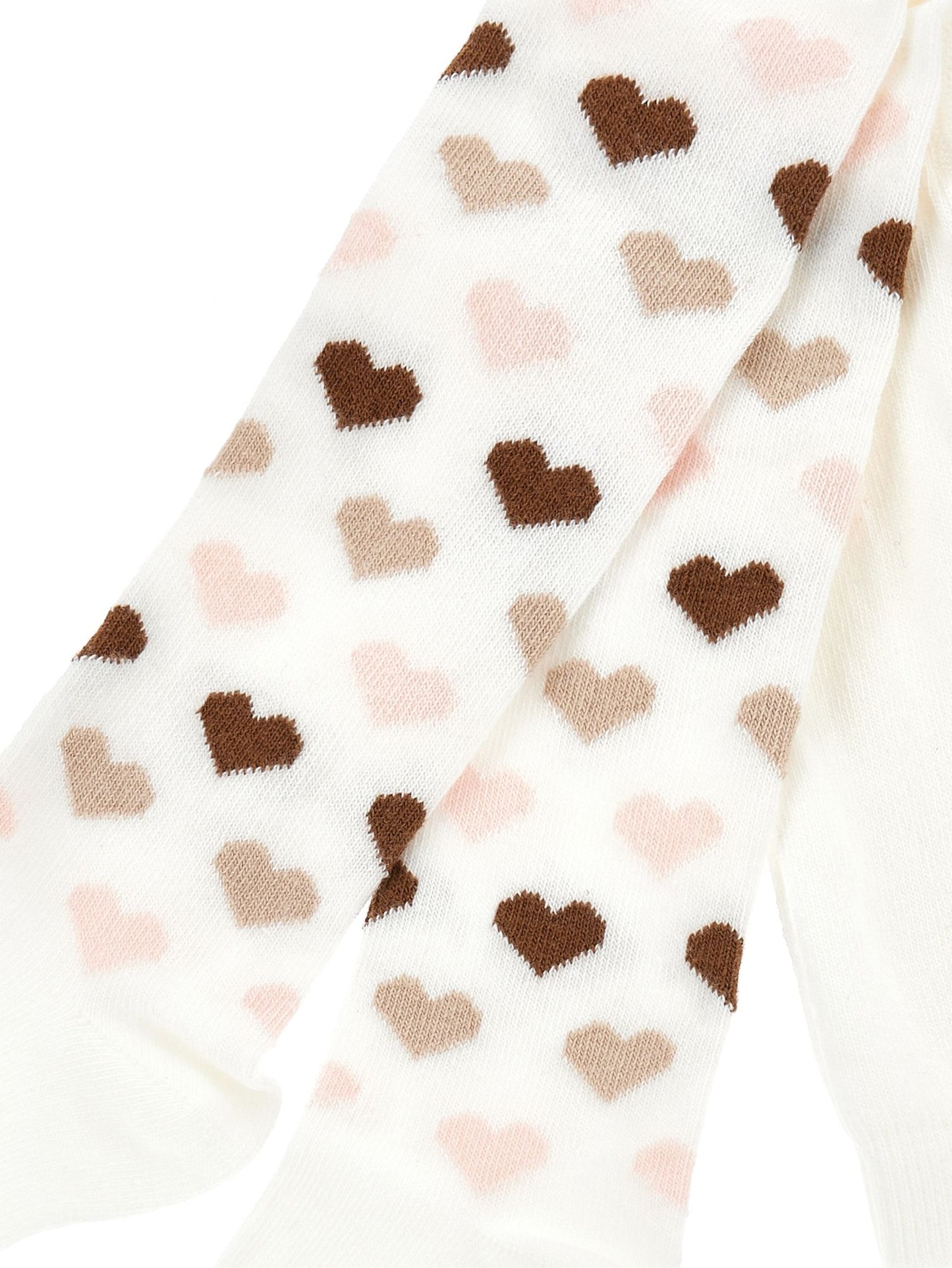 Collant caldo cotone a cuori