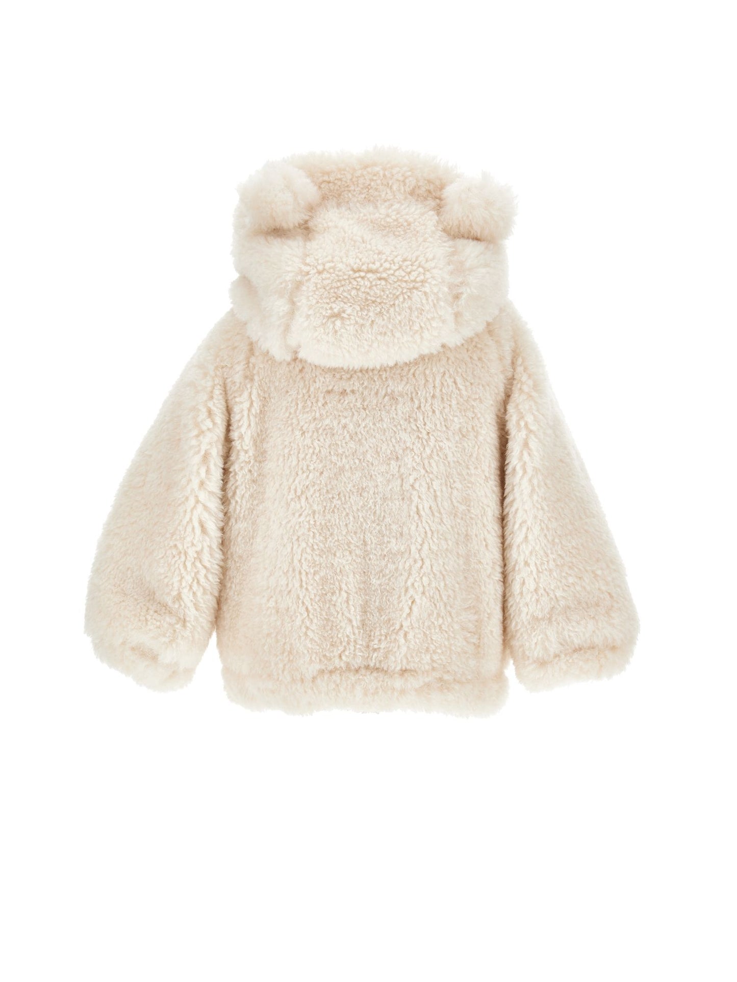 Plush jacket with hood