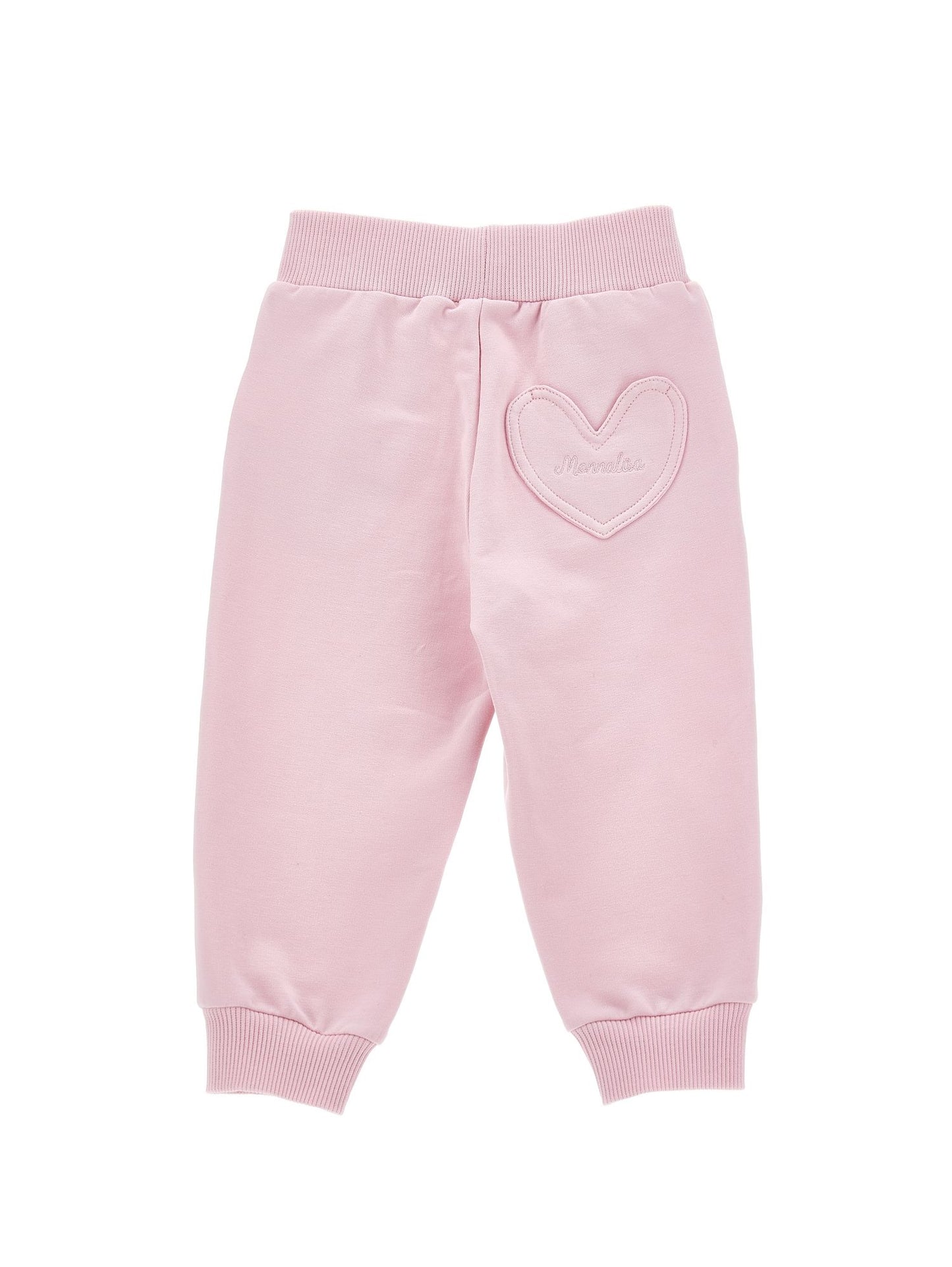 Fleece jogger with heart pocket