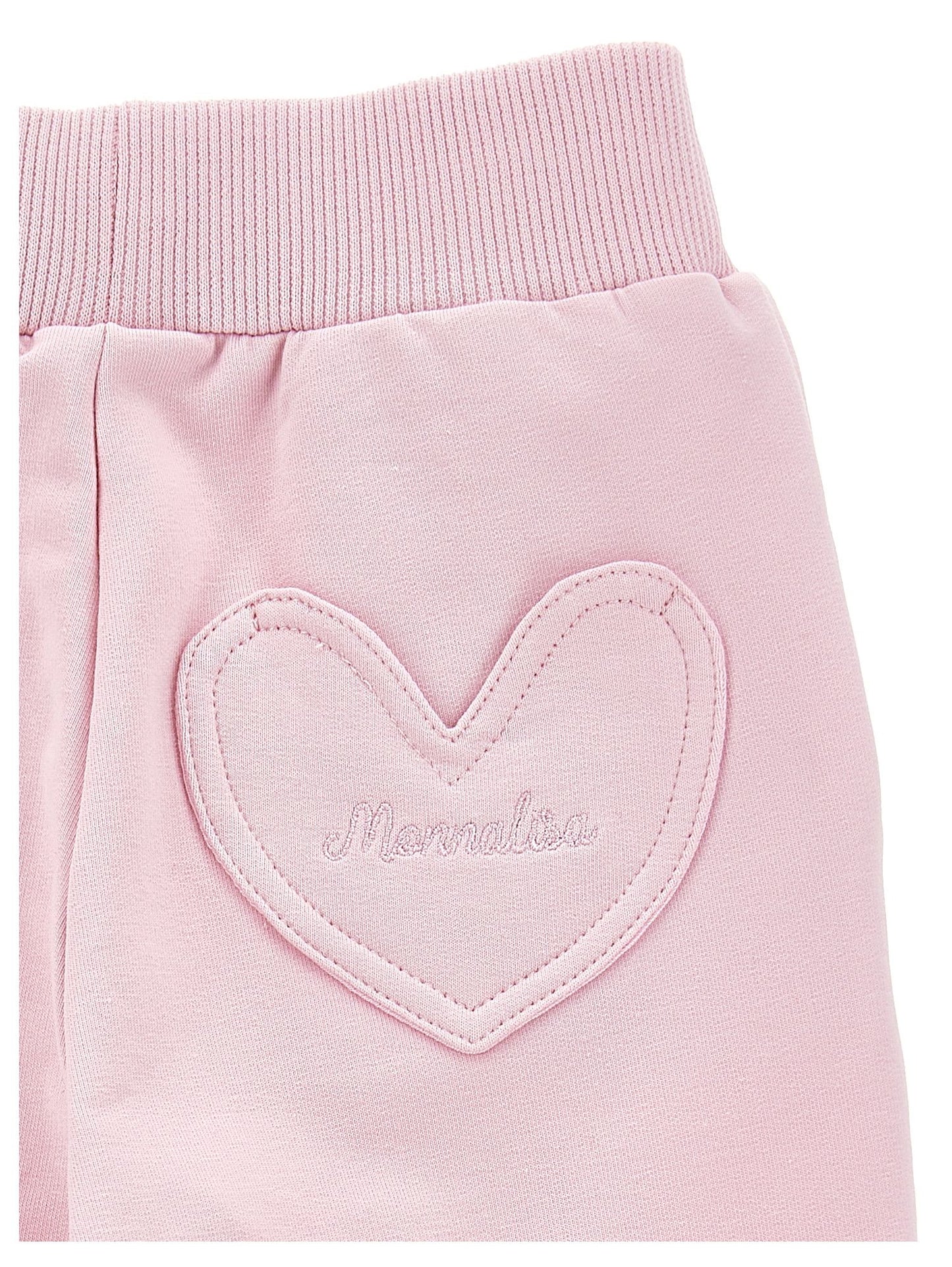 Fleece jogger with heart pocket